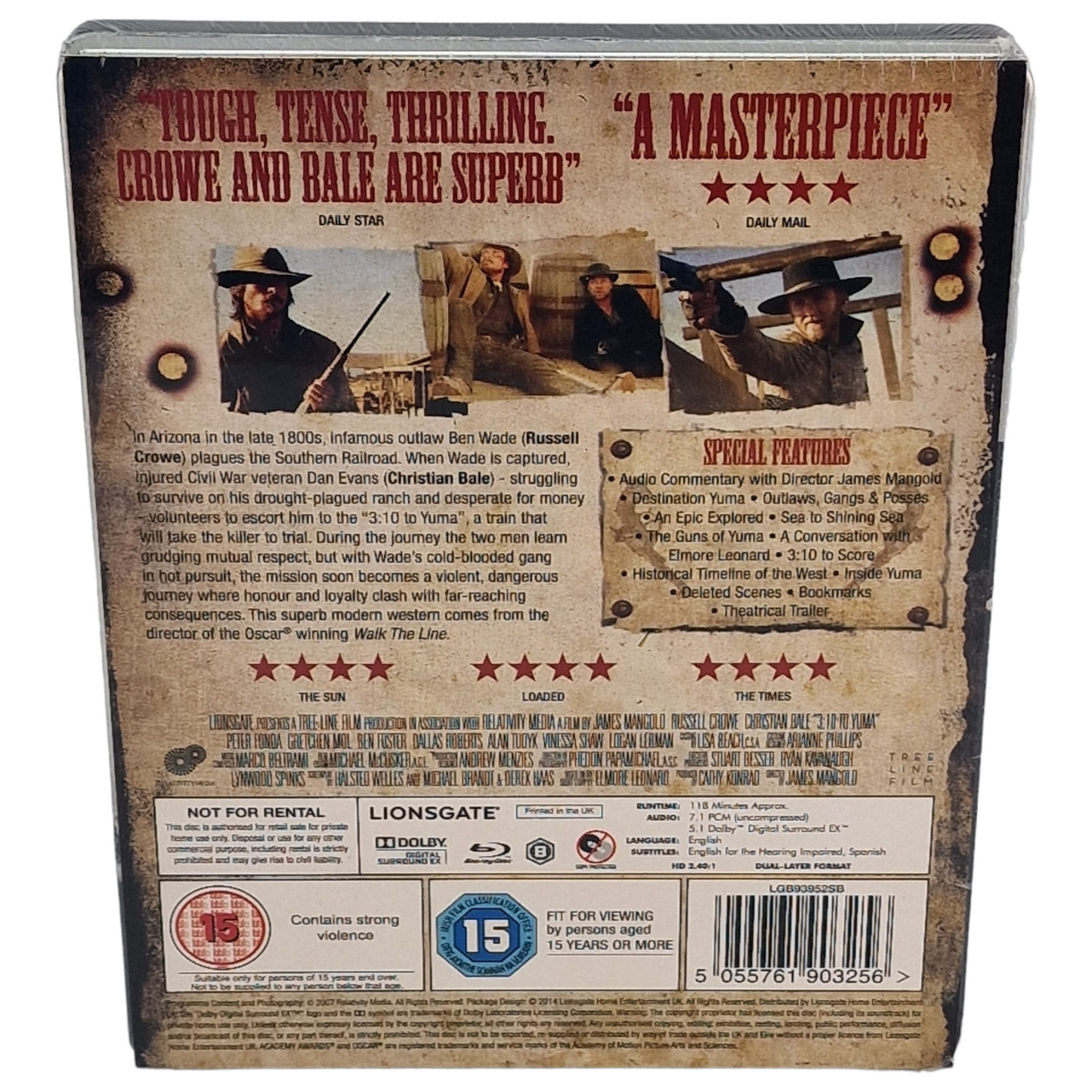 3:10 to Yuma Blu-ray SteelBook Zavvi Édition limitée à 2000 copies Region B