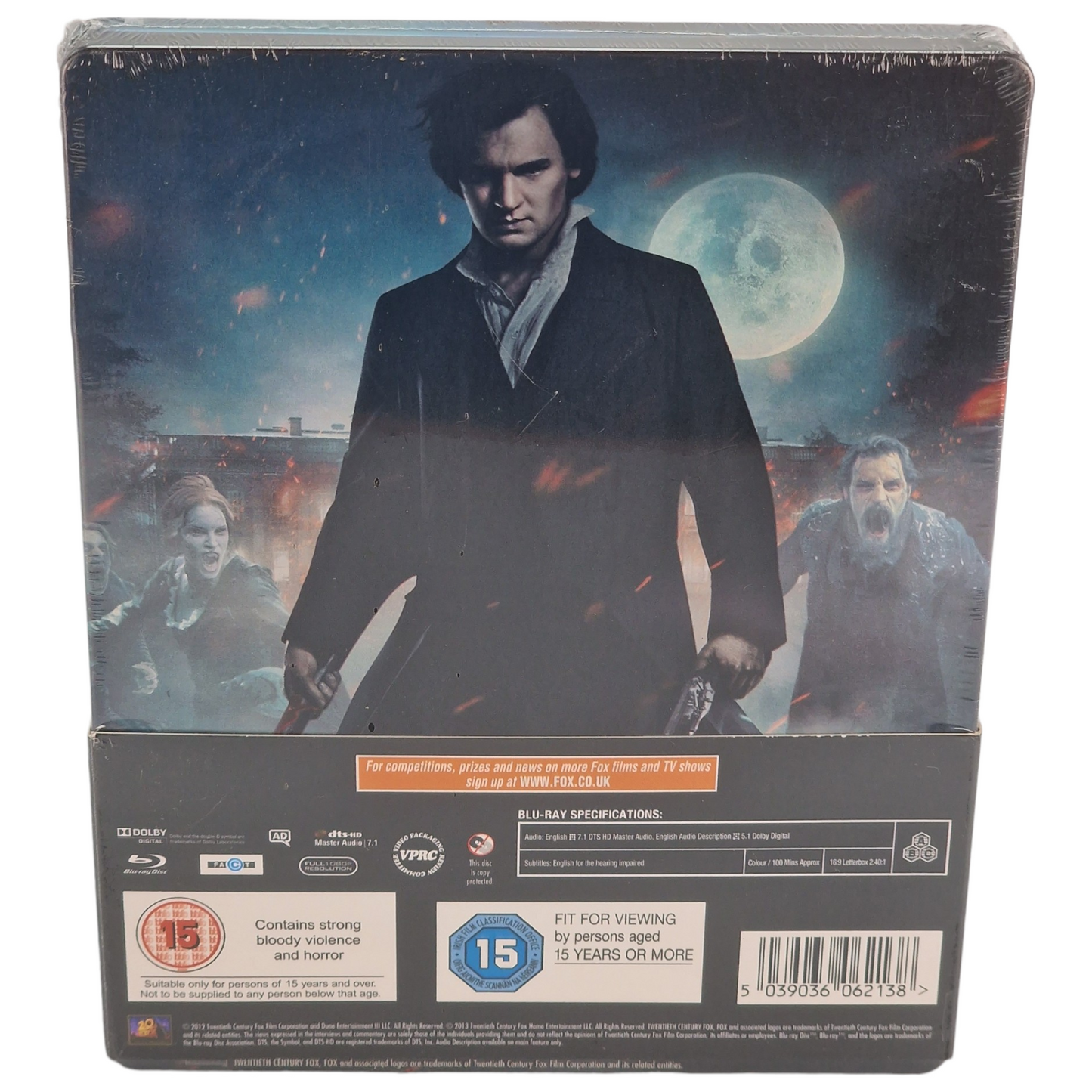 Abraham Lincoln: Vampire Hunter Steelbook  UK Import Zone Free  VF