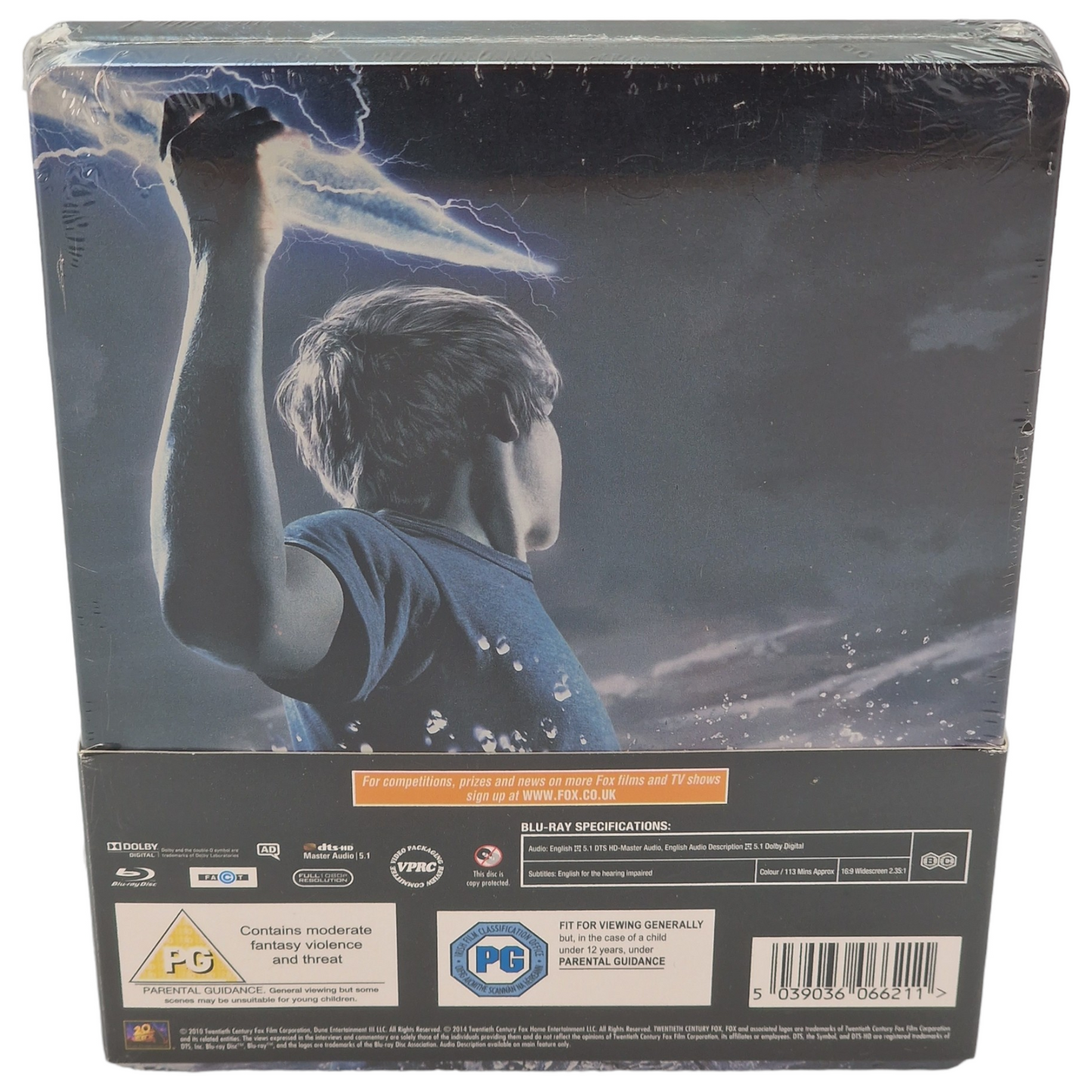 Percy Jackson : Le Voleur de foudre Blu-ray Steelbook Zavvi  2014  VO