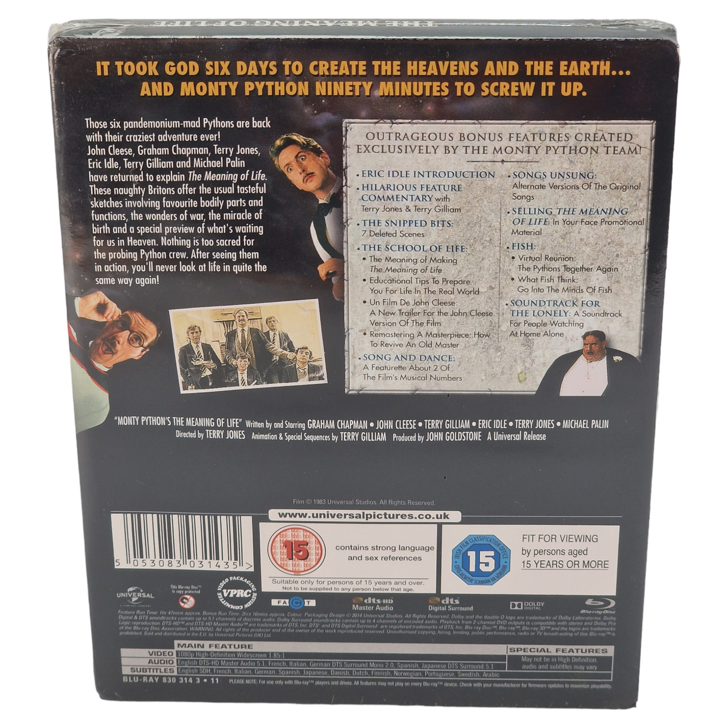 Monty Python : Le Sens de la vie Blu-ray Steelbook Zavvi Limitée 2500 Ex Libre