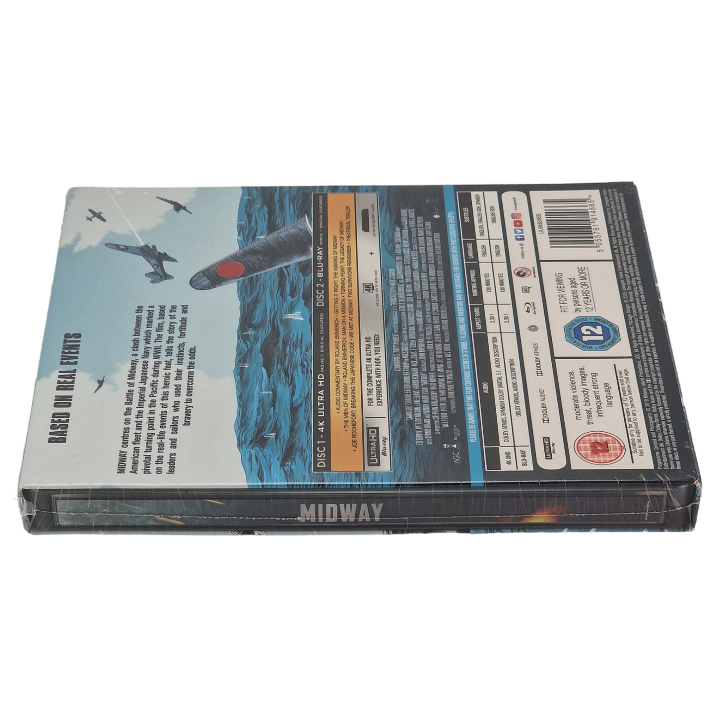 Midway 4K Blu-ray SteelBook Zavvi 2020 Region Libre