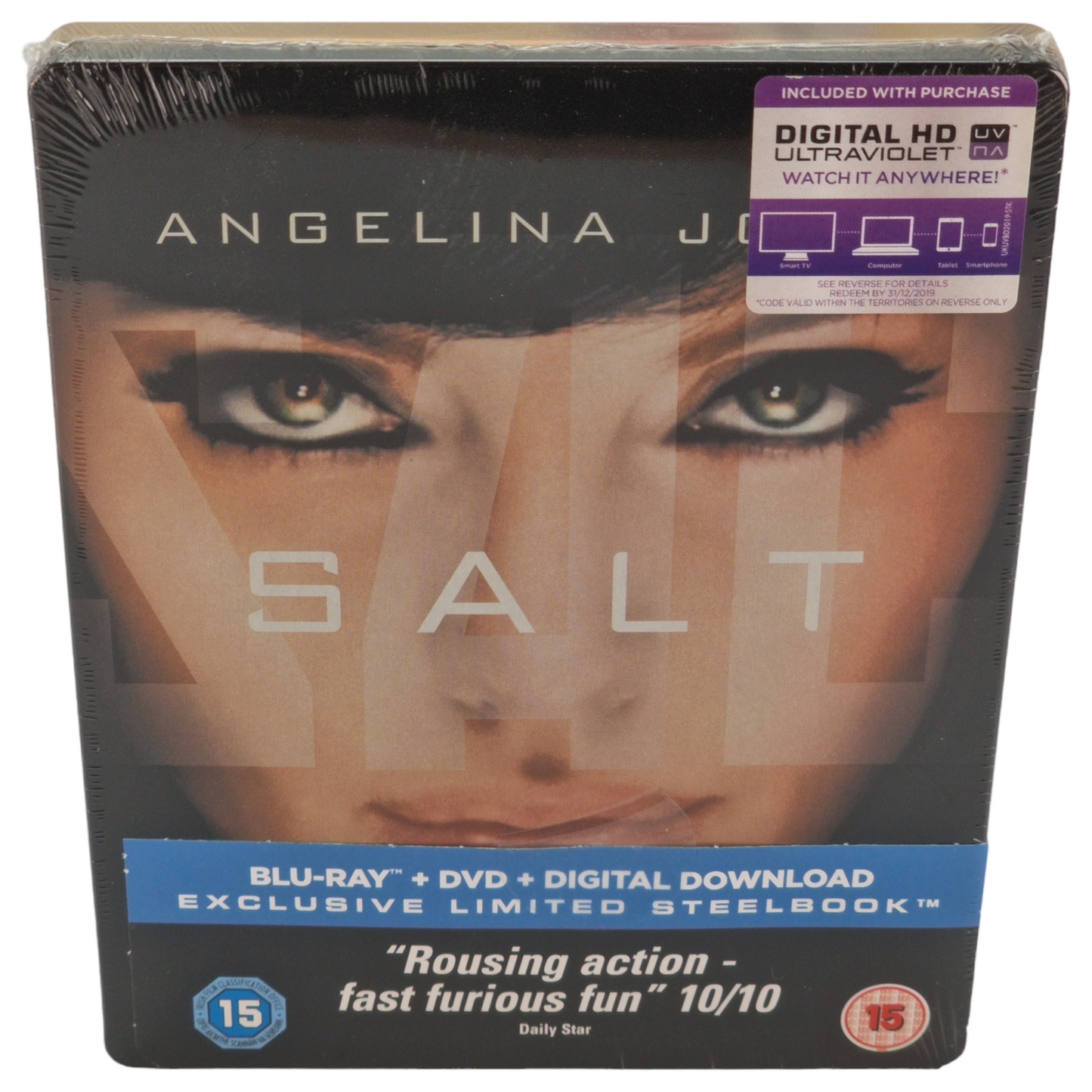 Salt Blu-ray Blu-ray SteelBook Zavvi 2017 éxclusif Édition limitée Region B