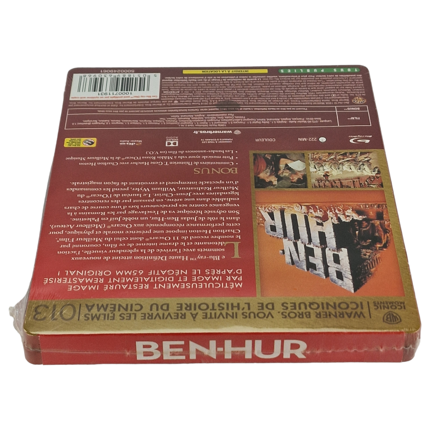 Ben-Hur Blu-ray SteelBook France Region B   2018