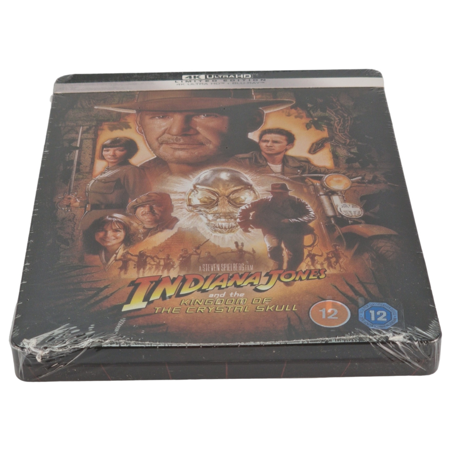 Indiana Jones and the Kingdom of the Crystal Skull Blu-ray 4K SteelBook Zavvi éxclusif 2022 Region Free