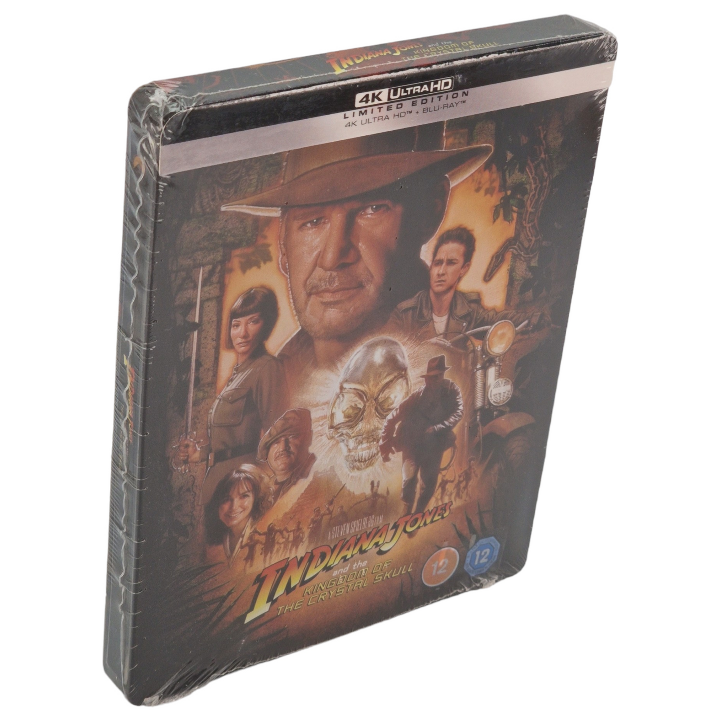 Indiana Jones and the Kingdom of the Crystal Skull Blu-ray 4K SteelBook Zavvi éxclusif 2022 Region Free