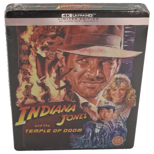 Indiana Jones et le Temple maudit Blu-ray 4K SteelBook Zavvi éxclusif 2022 Region Free