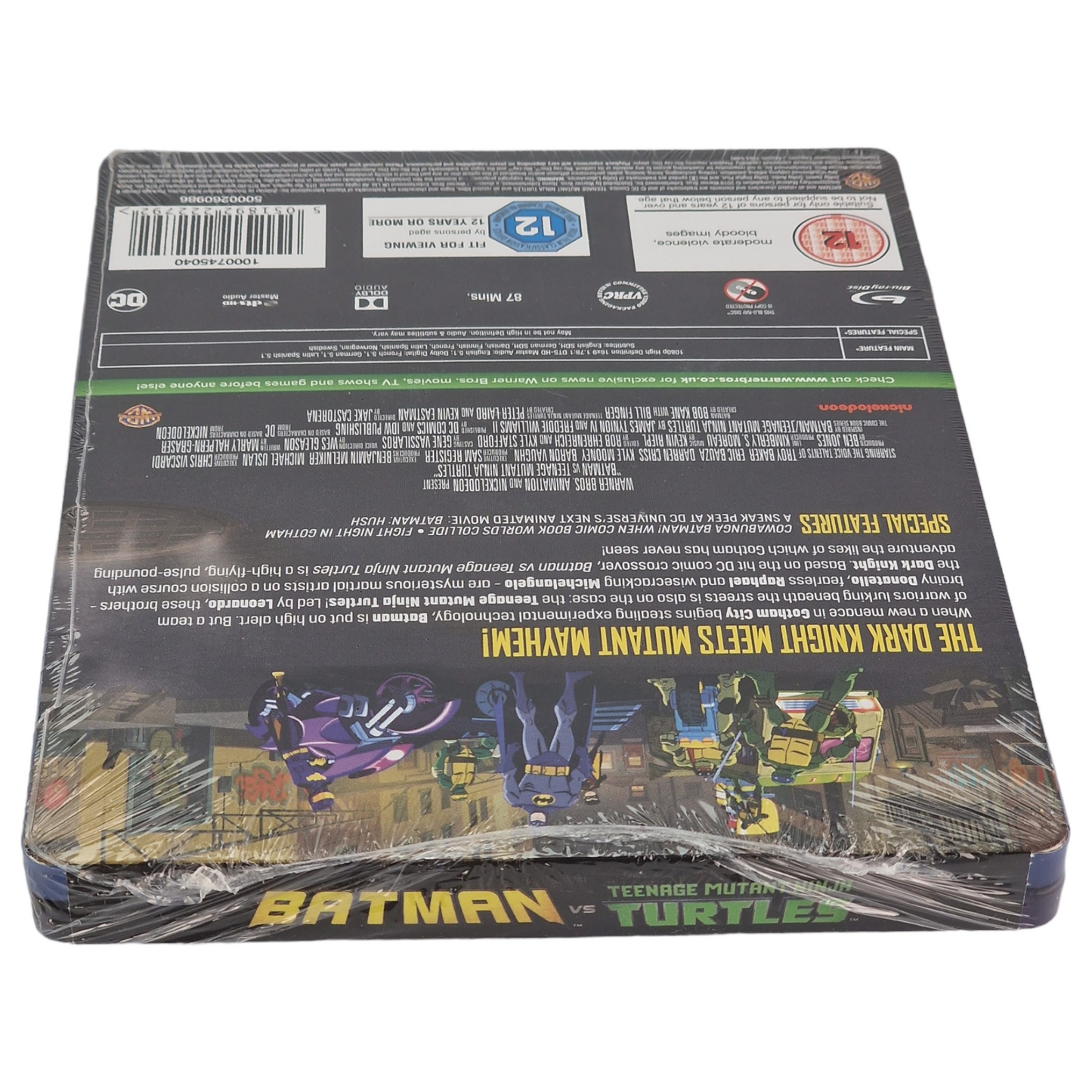 Batman et les Tortues Ninja Blu-ray SteelBook Édition limitée Region Free  VF