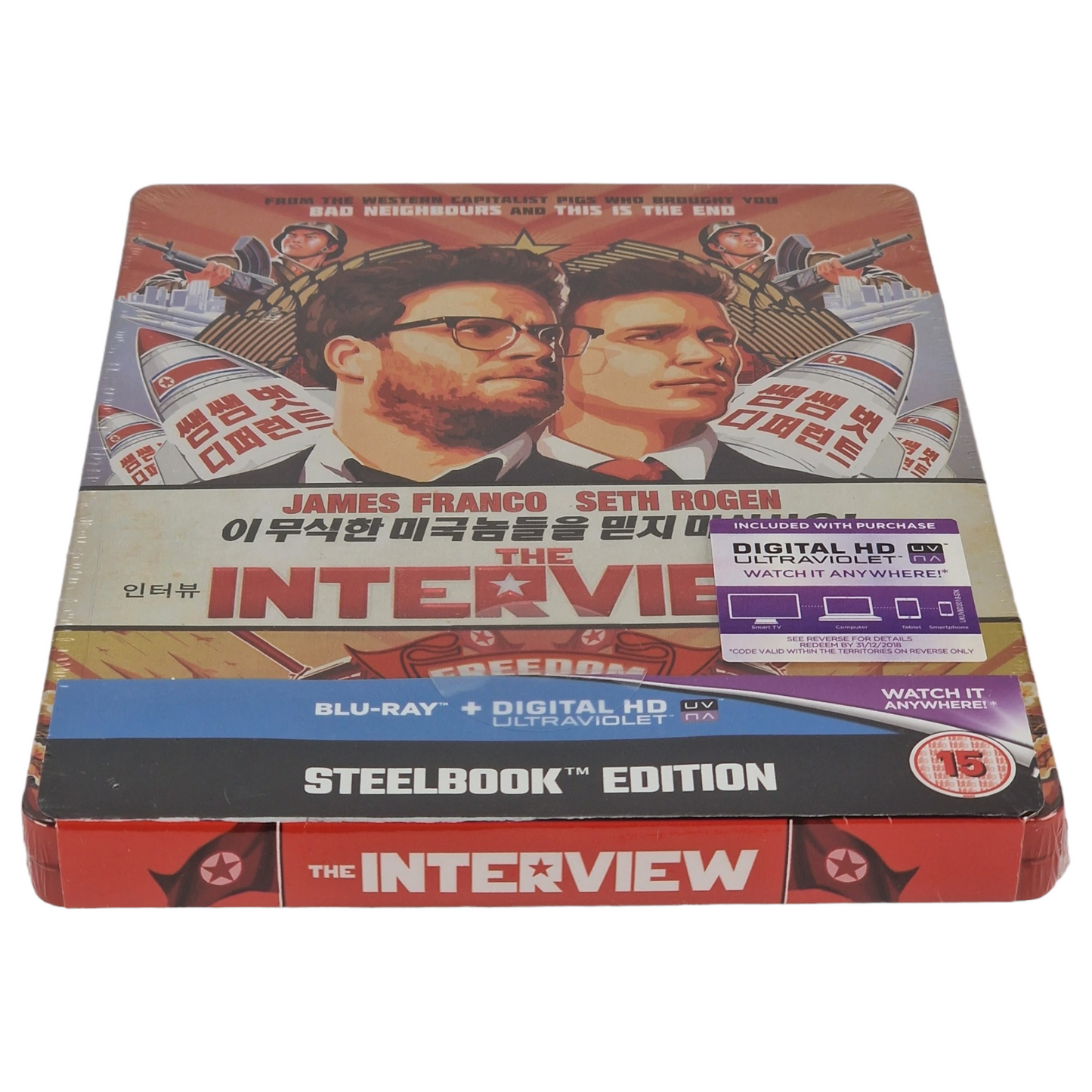 The Interview Blu-ray SteelBook Édition limitée 2015 Region Libre