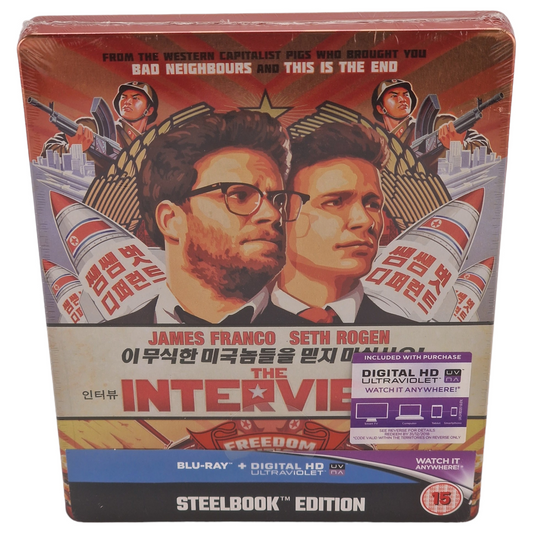 The Interview Blu-ray SteelBook Édition limitée 2015 Region Libre