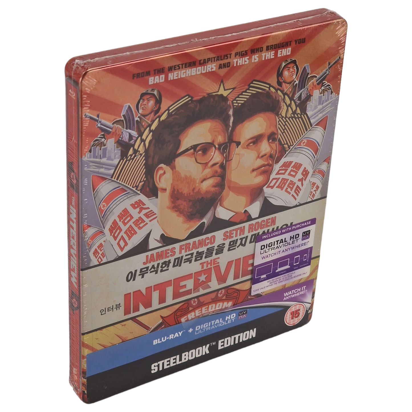 The Interview Blu-ray SteelBook Édition limitée 2015 Region Libre