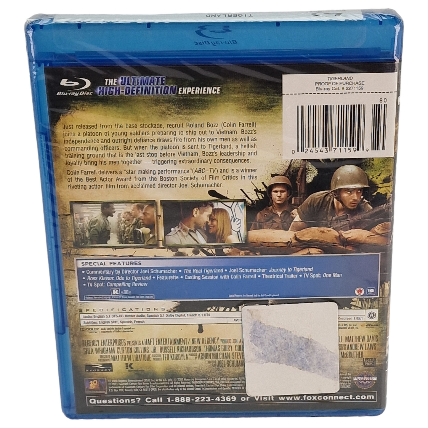 Tigerland Blu-ray US Import 2011  Region Free   Fr