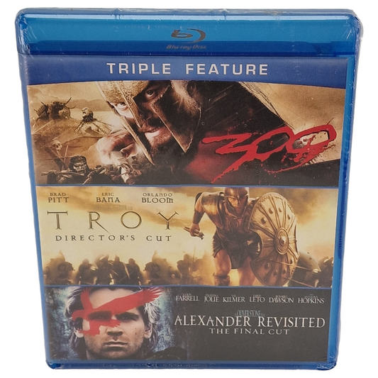 300 /Troy /Alexandre 3 Films Blu-ray 2012 Region A   Fr