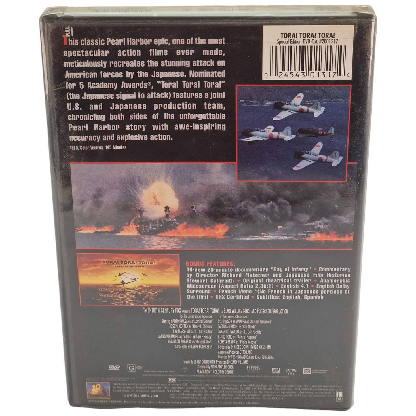 Tora! Tora! Tora! DVD  US Import  VF ___Région 1 __   2001 Neuf