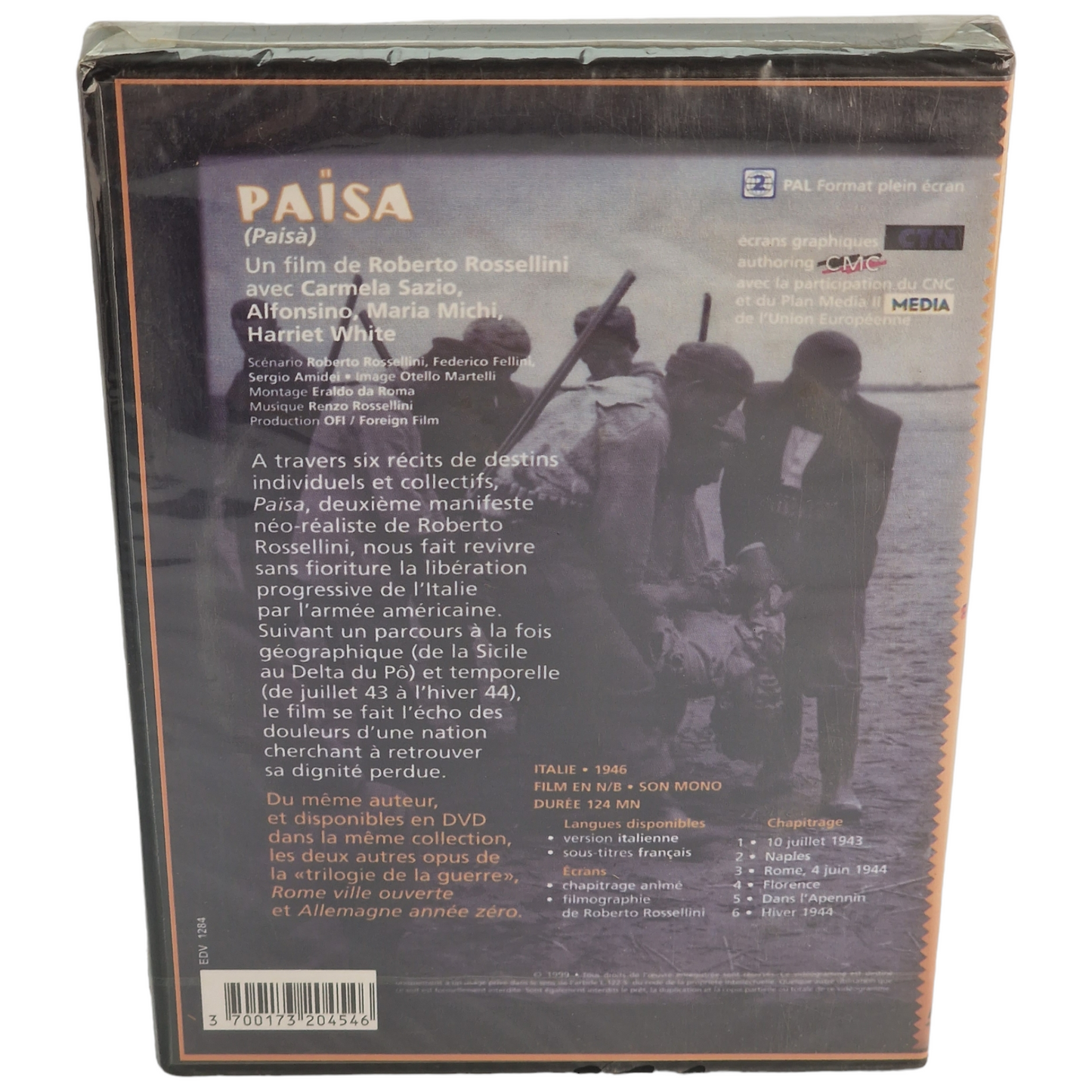 Païsa -DVD Roberto Rossellini Libération Italie  - France Region B