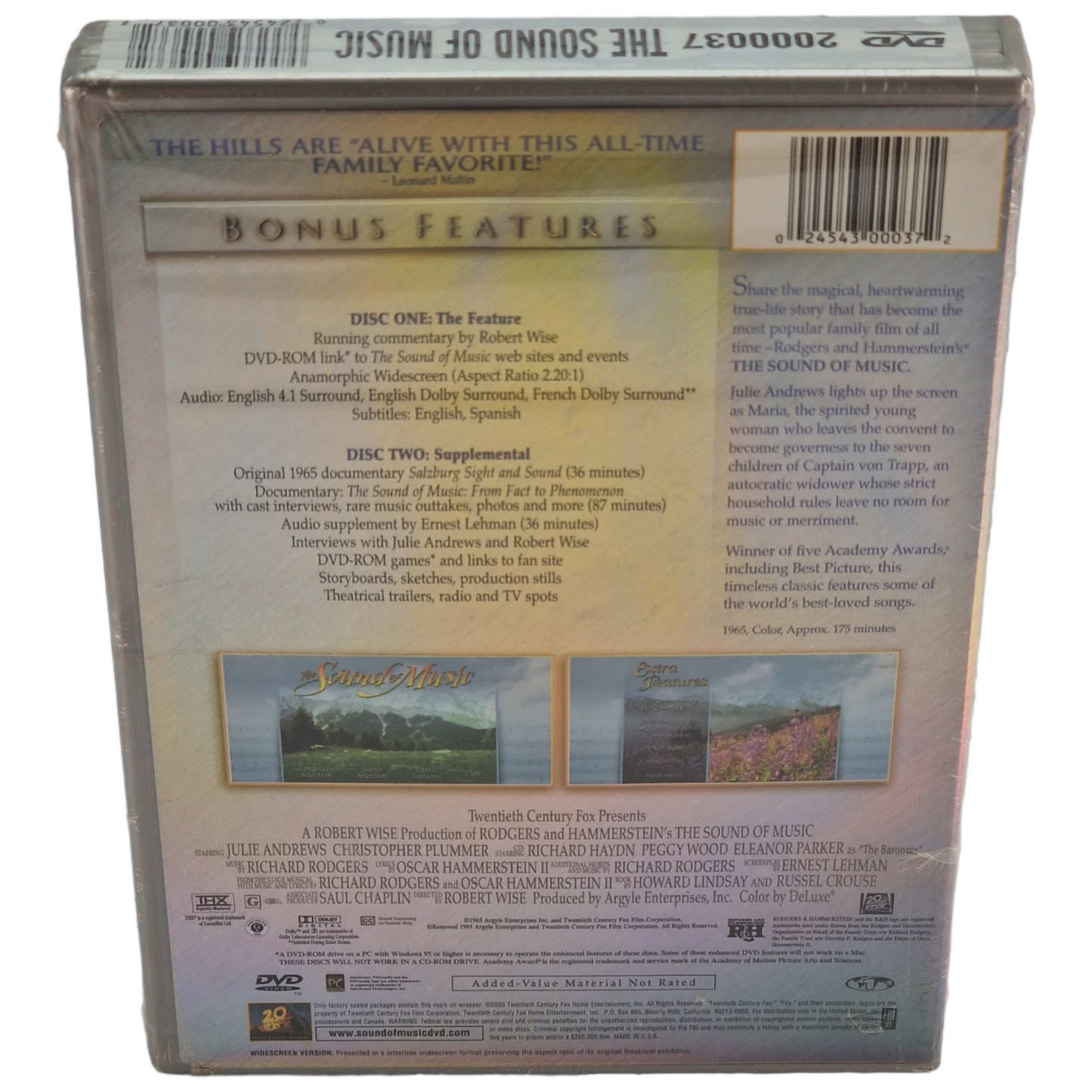 The Sound of Music DVD Five Star Collection US Import  VF Région 1 __2005 Neuf