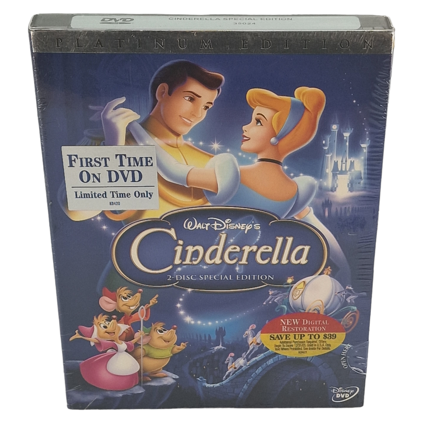 Cendrillon DVD Édition platine  VF  ___ US Import  Région 1 __2005 Neuf