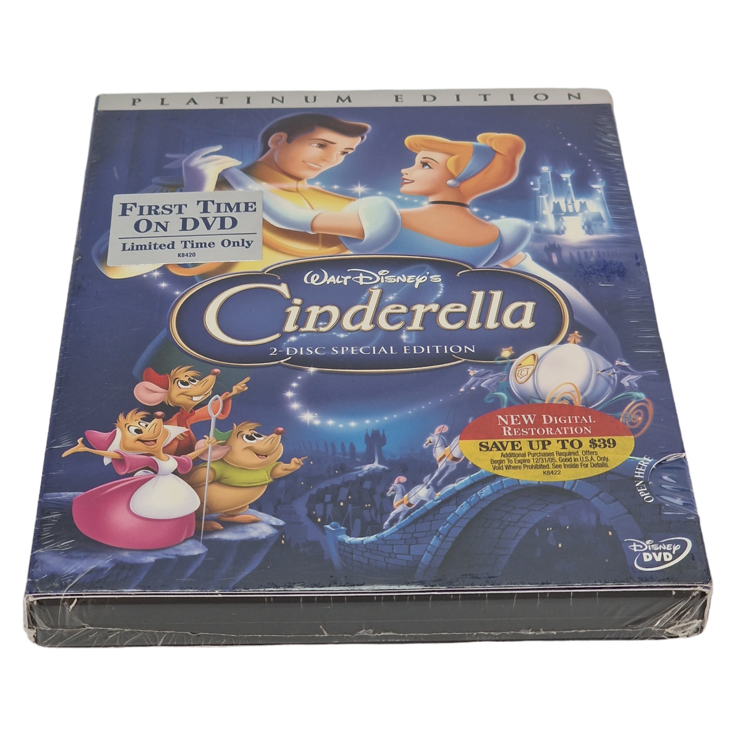 Cendrillon DVD Édition platine  VF  ___ US Import  Région 1 __2005 Neuf