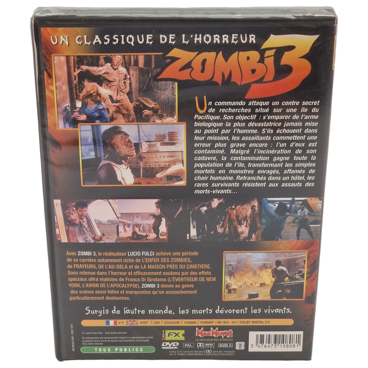 Zombi 3 DVD france VF Region 2