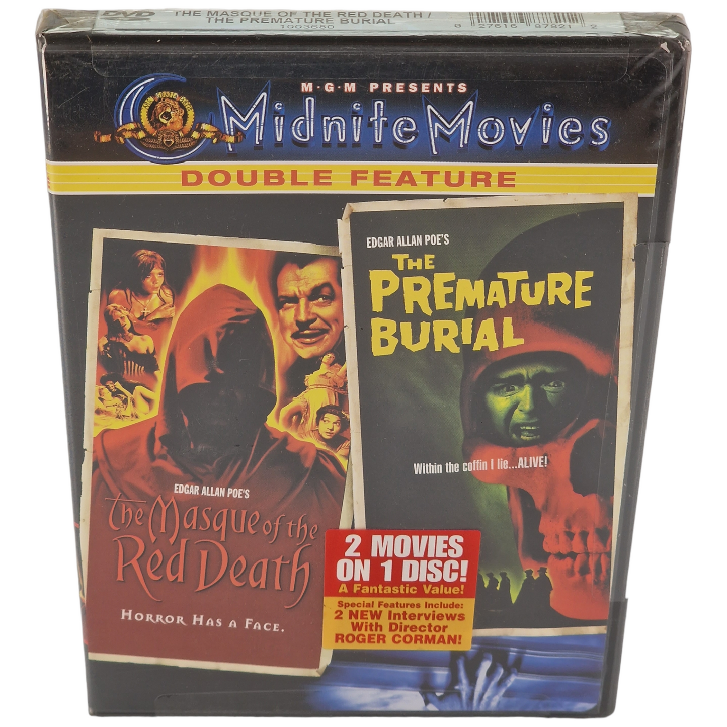 Le Masque de la mort rouge / Premature Burial DVD 2 Films US Import VF Region A 2002 Neuf