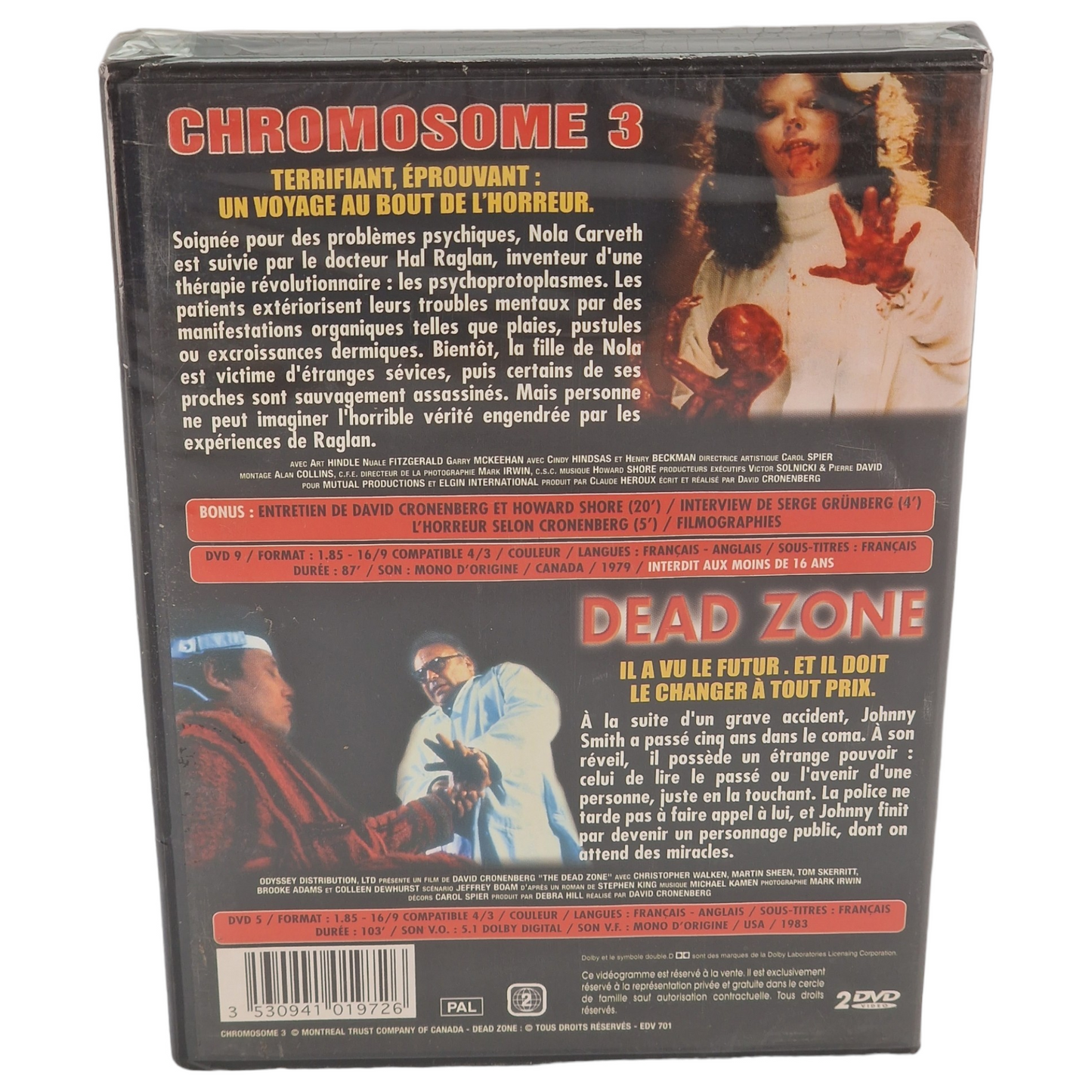 Chromosome 3 / Dead Zone DVD france VF Region 2    2007