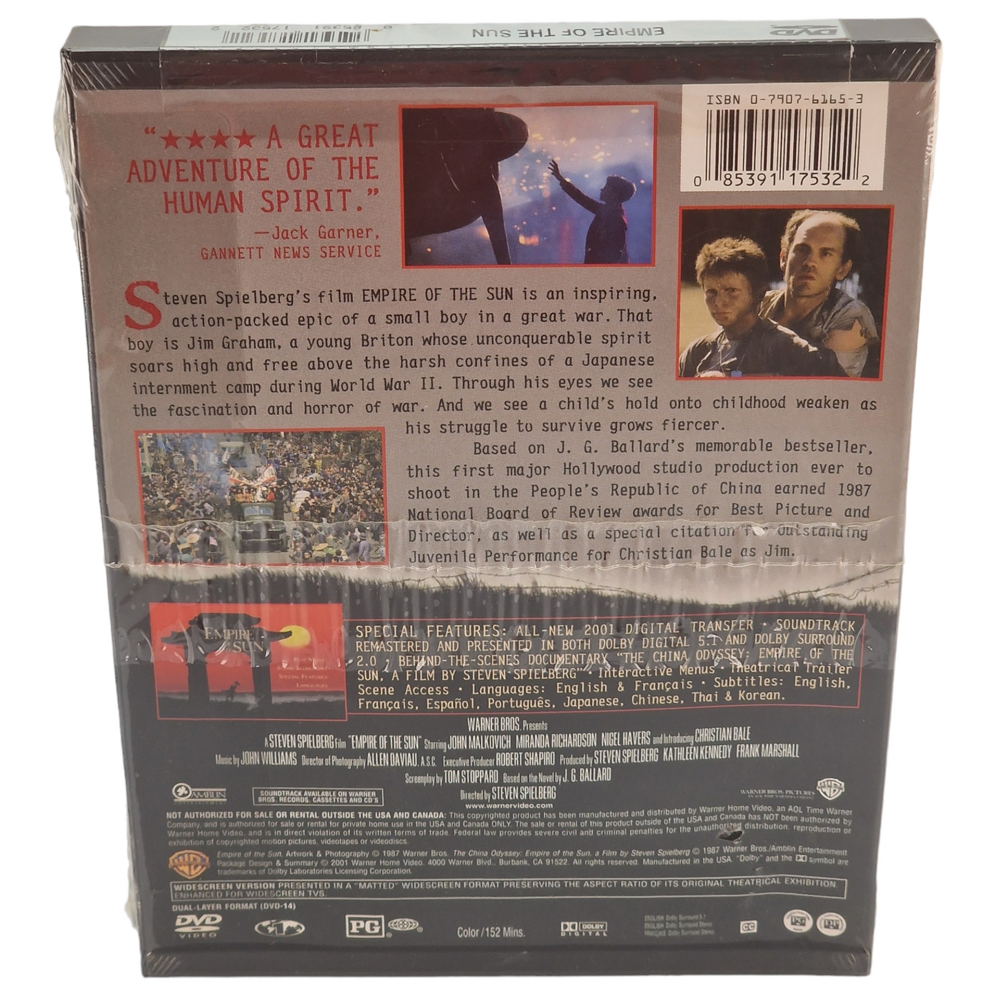 Empire du soleil DVD Étui à clapet  US Import VF ___Région 1  __   1997 Neuf