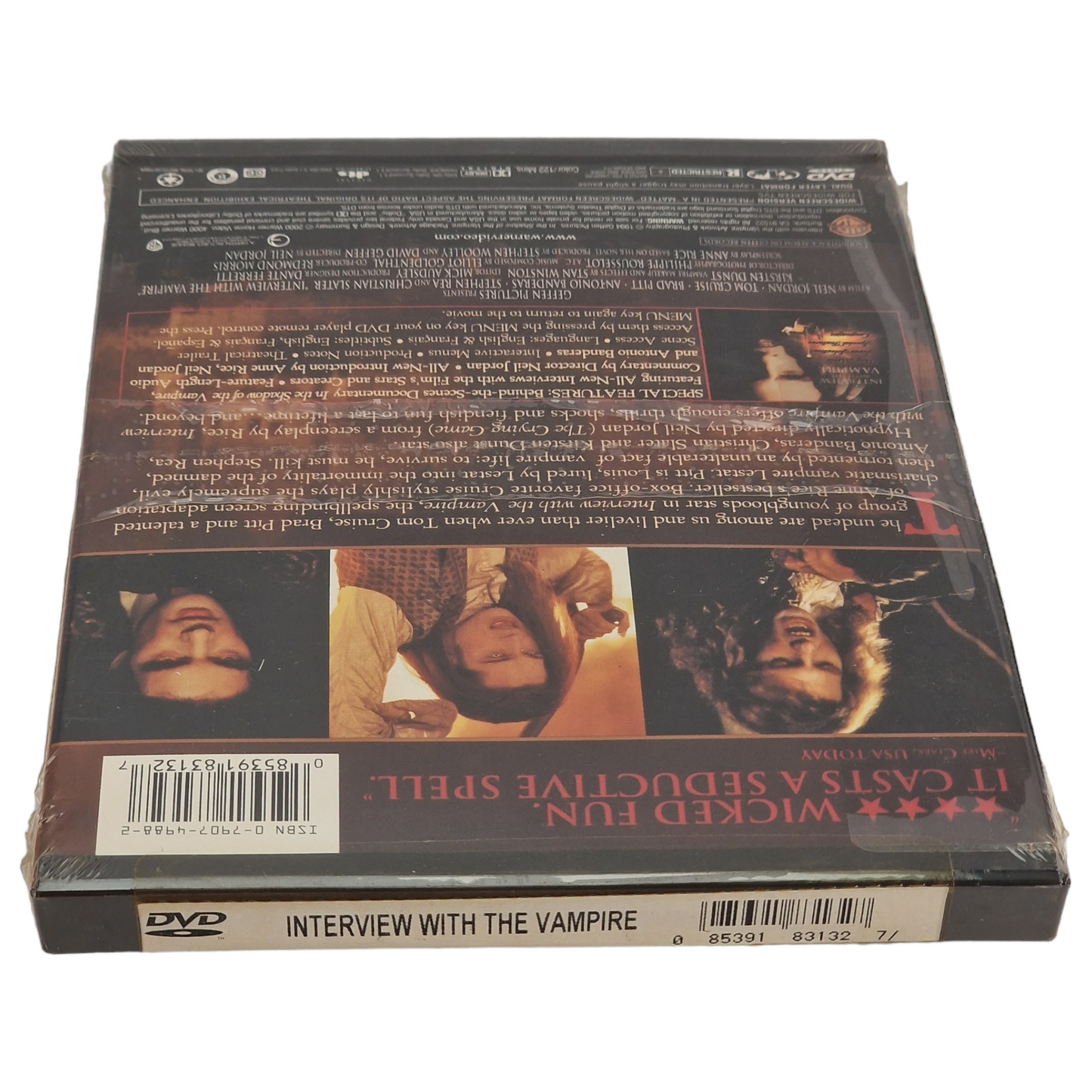 Entretien avec un vampire DVD Étui à clapet US Import VF ___Région 1  __   2000  Neuf