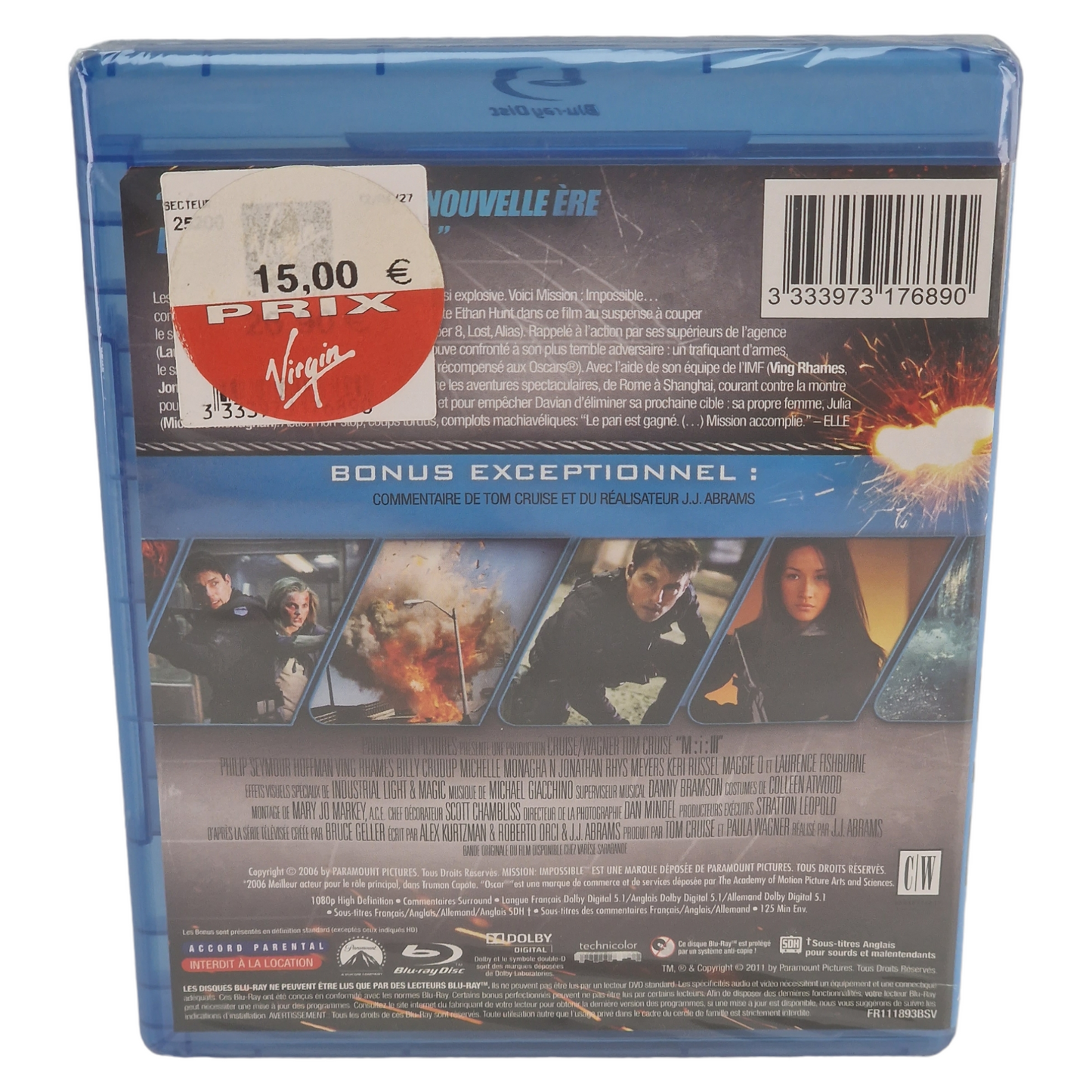 Mission: Impossible III  Blu-ray   France Region Free    2012