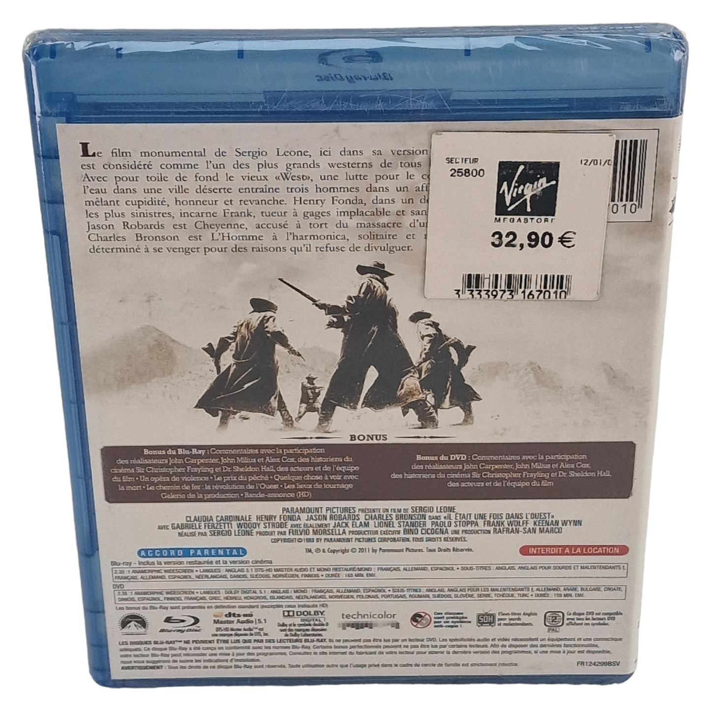 Il était une fois dans l'ouest Blu-ray France Region Free   2011