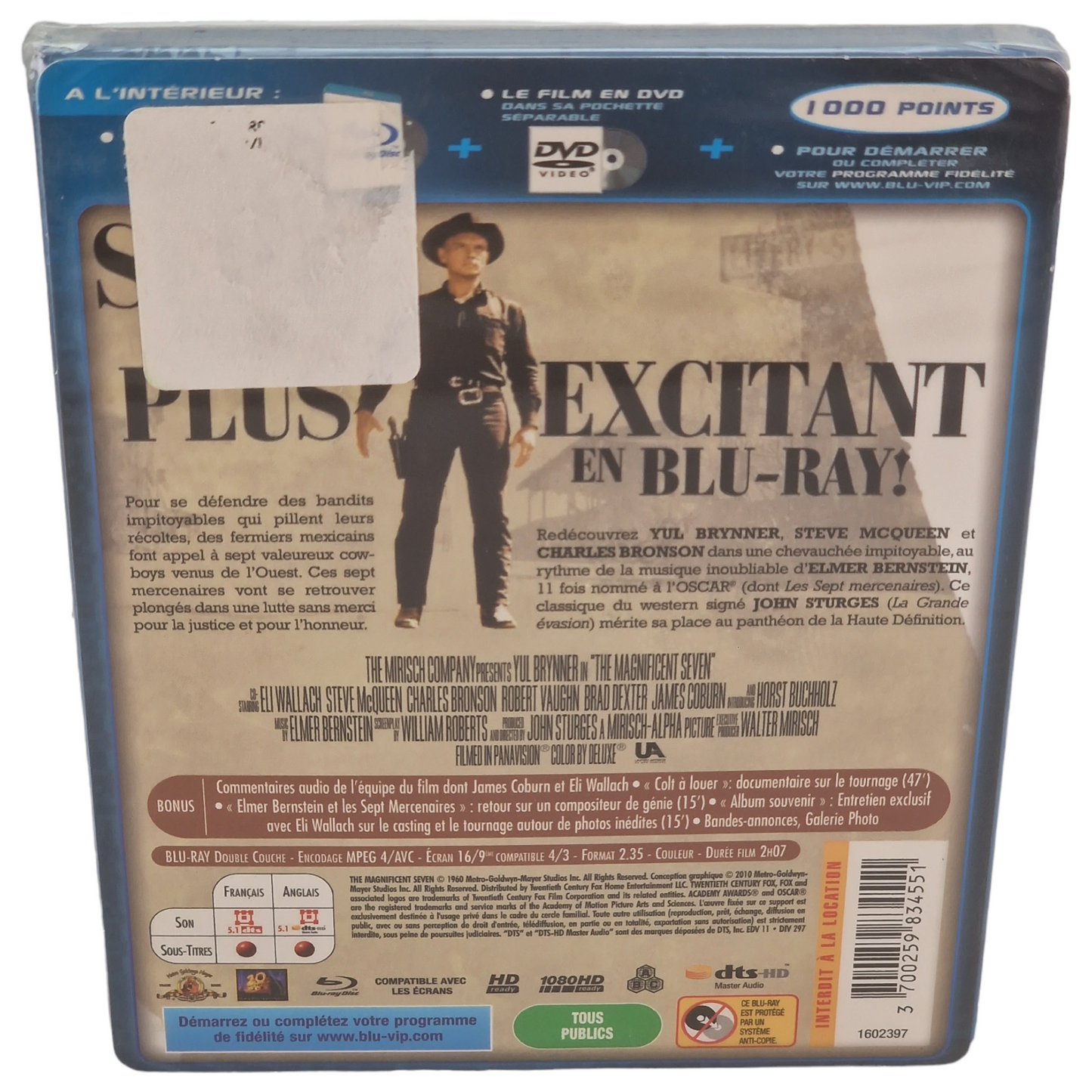 Les sept mercenaires Blu-ray France Region B    2010