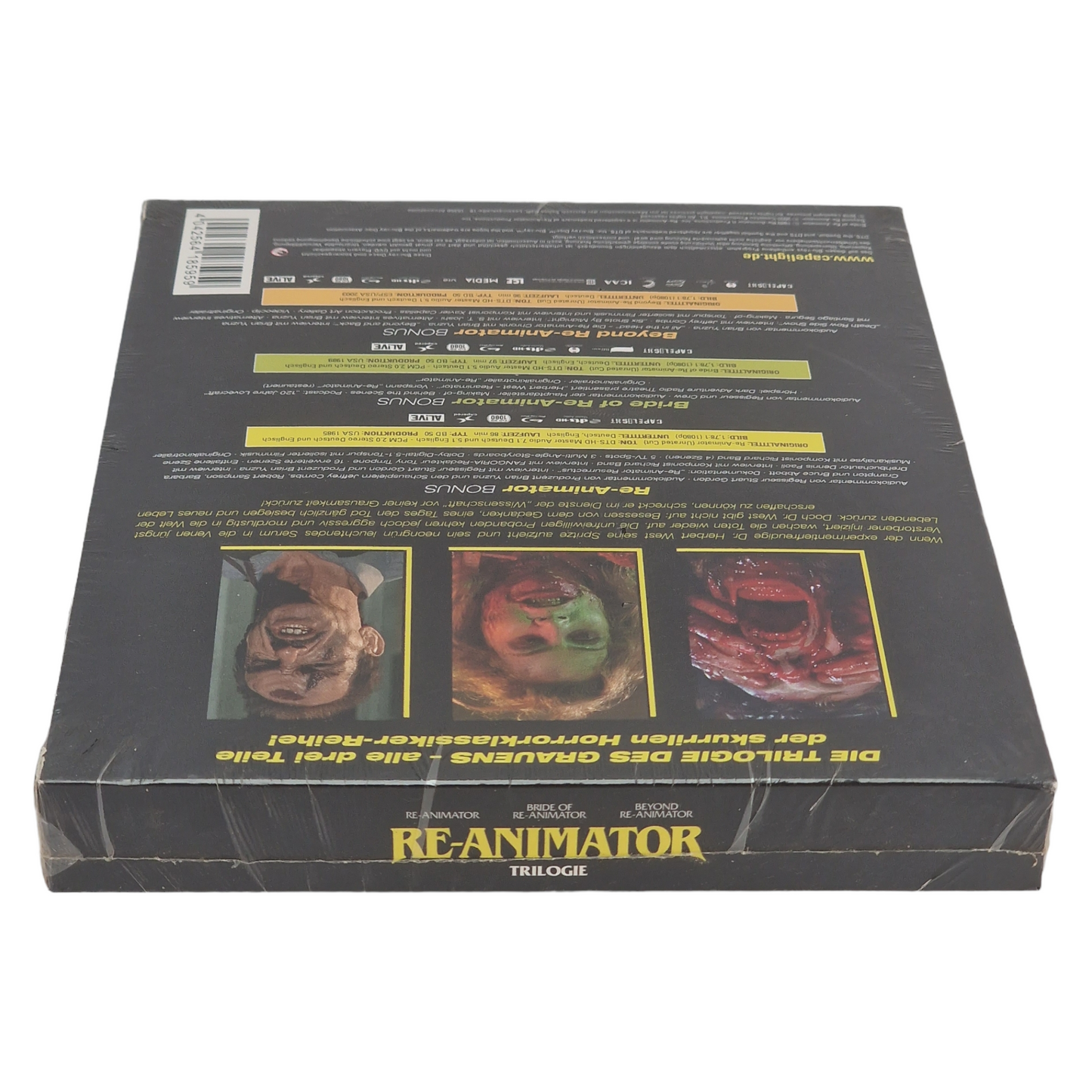 Re-Animator 1-2-3 Blu-ray 1985-2003 | 3 Films  Allemagne Import VO Region B 2019