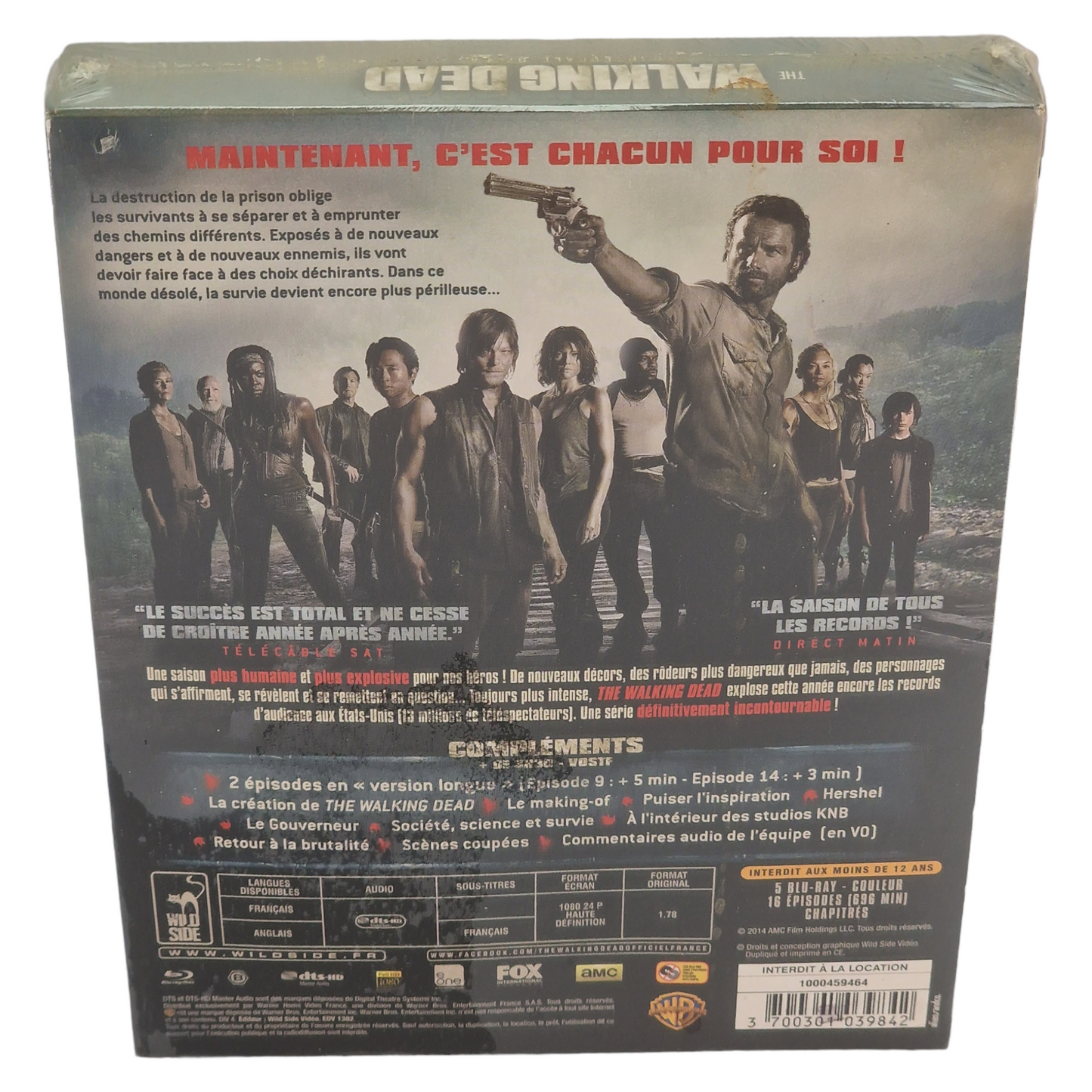 The Walking Dead :DigiPack / L'intégrale de la saison 4 Blu-ray France Region Free  2014