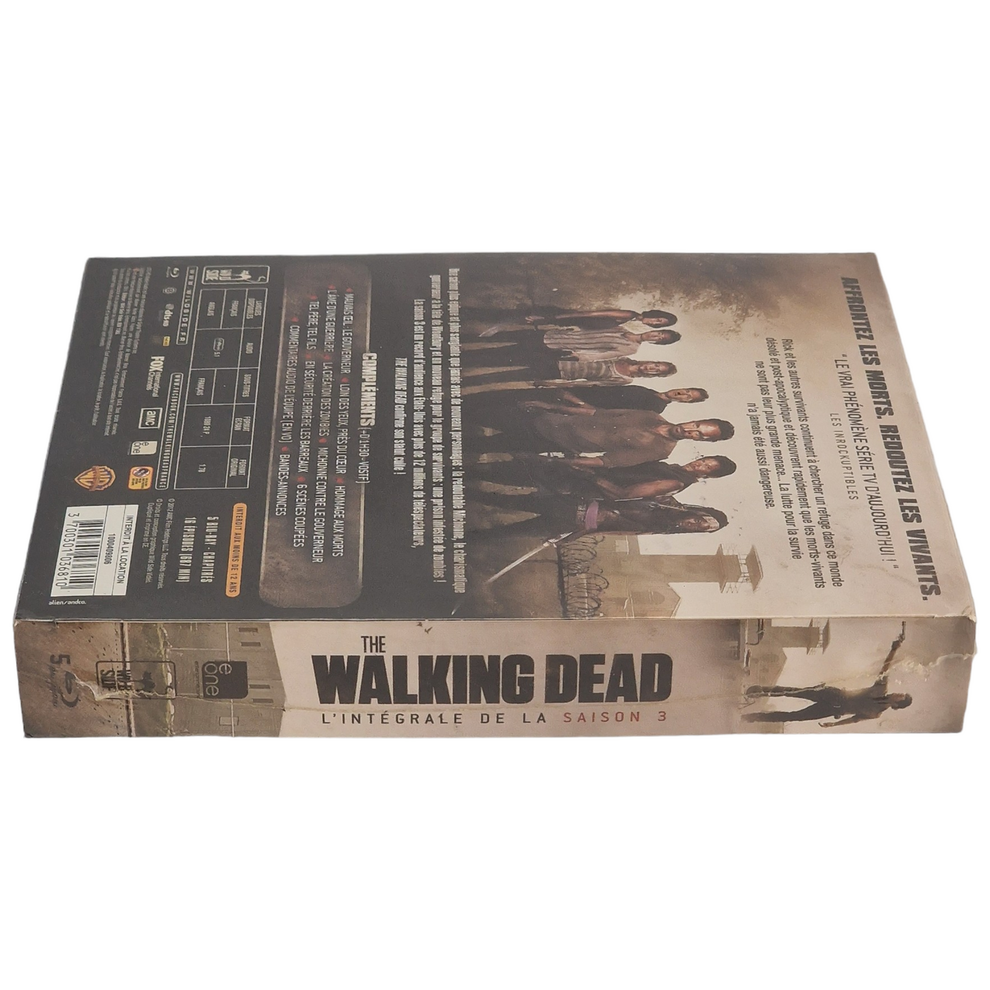 The Walking Dead :DigiPack / L'intégrale de la saison 3 Blu-ray France Region Free  2013