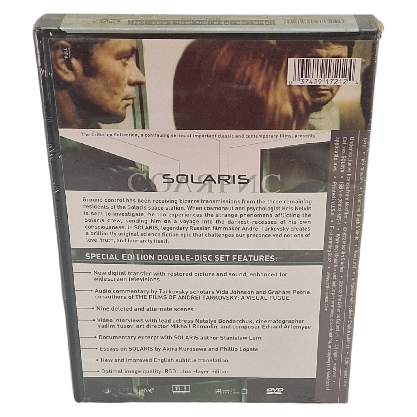 Solaris  DVD La collection Criterion Солярис / Solyaris 1972 US Import VO Region A  2002 Neuf