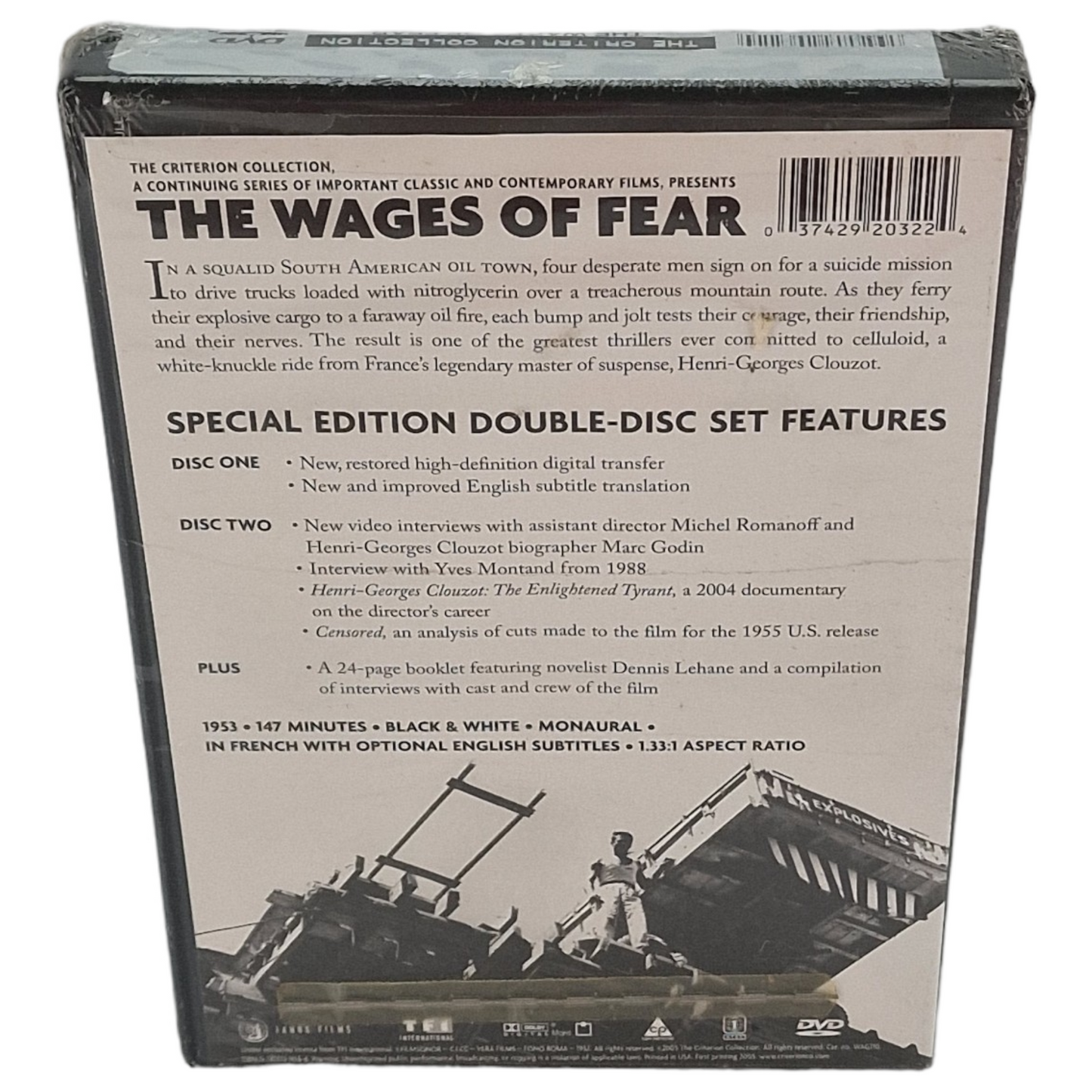 Le salaire de la peur "The Wages of Fear" DVD La collection Yves Montand US Import VF Region A  2005 Neuf