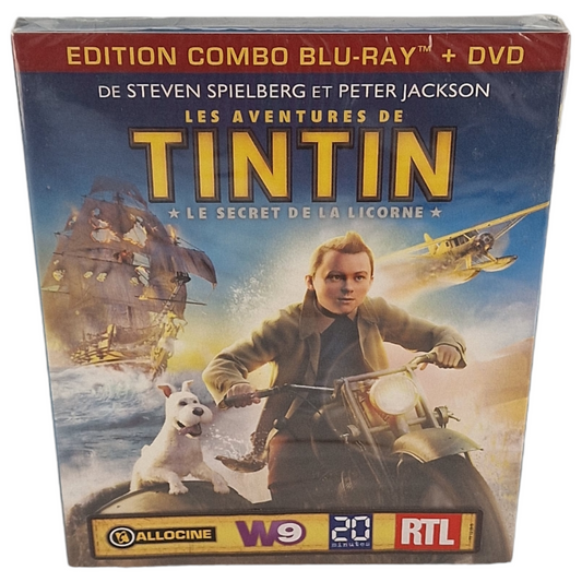 Les Aventures de Tintin: Le Secret de la Licorne / Blu-ray + DVD 2012 Region B  VF  Neuf