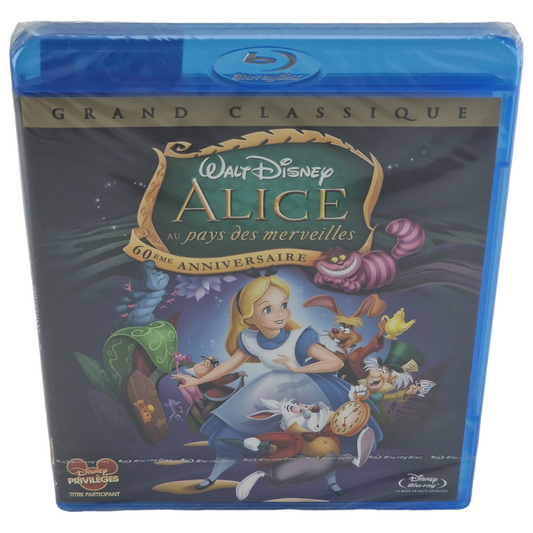 Alice au Pays des Merveilles Édition 60ème Anniversaire Blu-ray + DVD 2011 Region Free Neuf