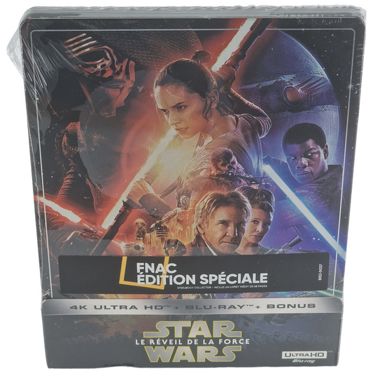 Star Wars: Force Awakens Steelbook 4K Ultra HD + Blu-ray France Zone Libre