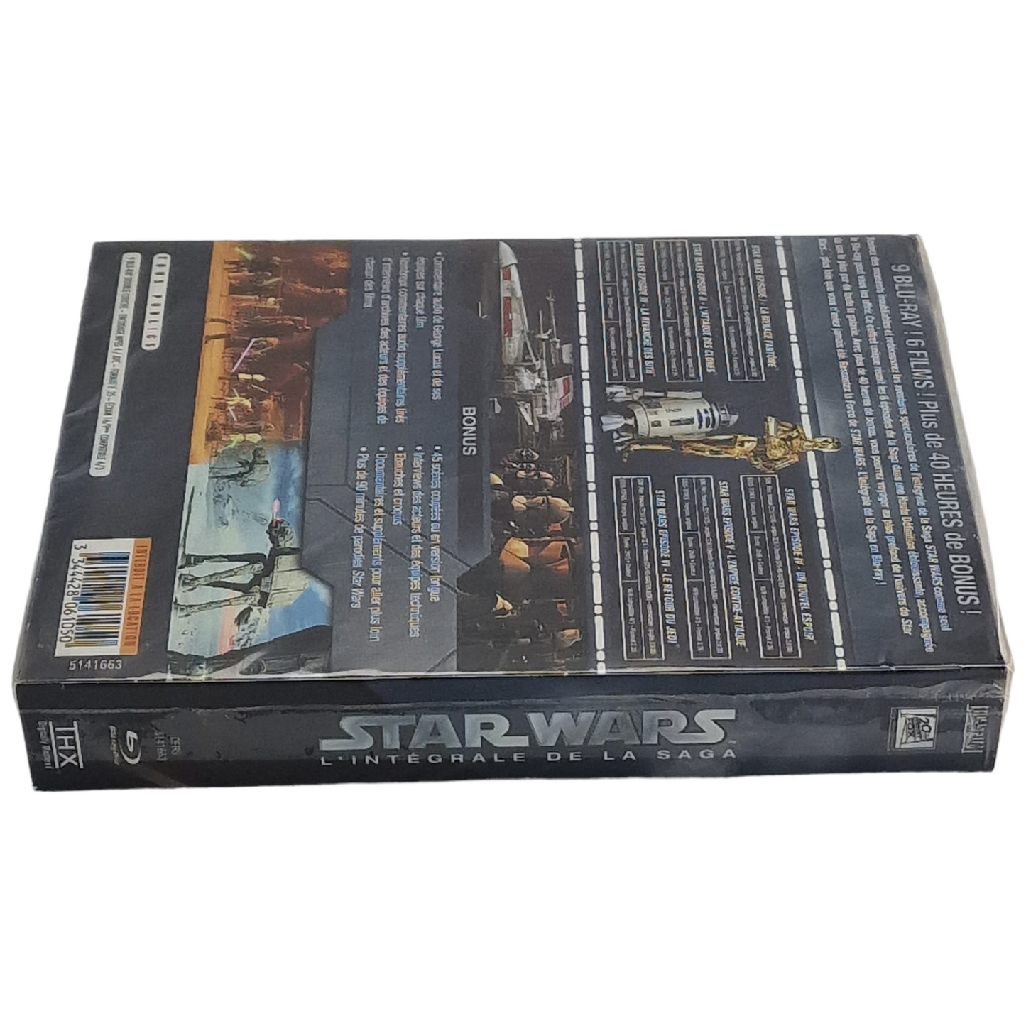 Star Wars: La Saga 1.2.3.4.5.6 Blu-ray Coffret 6 films Zone B 2015 Neuf