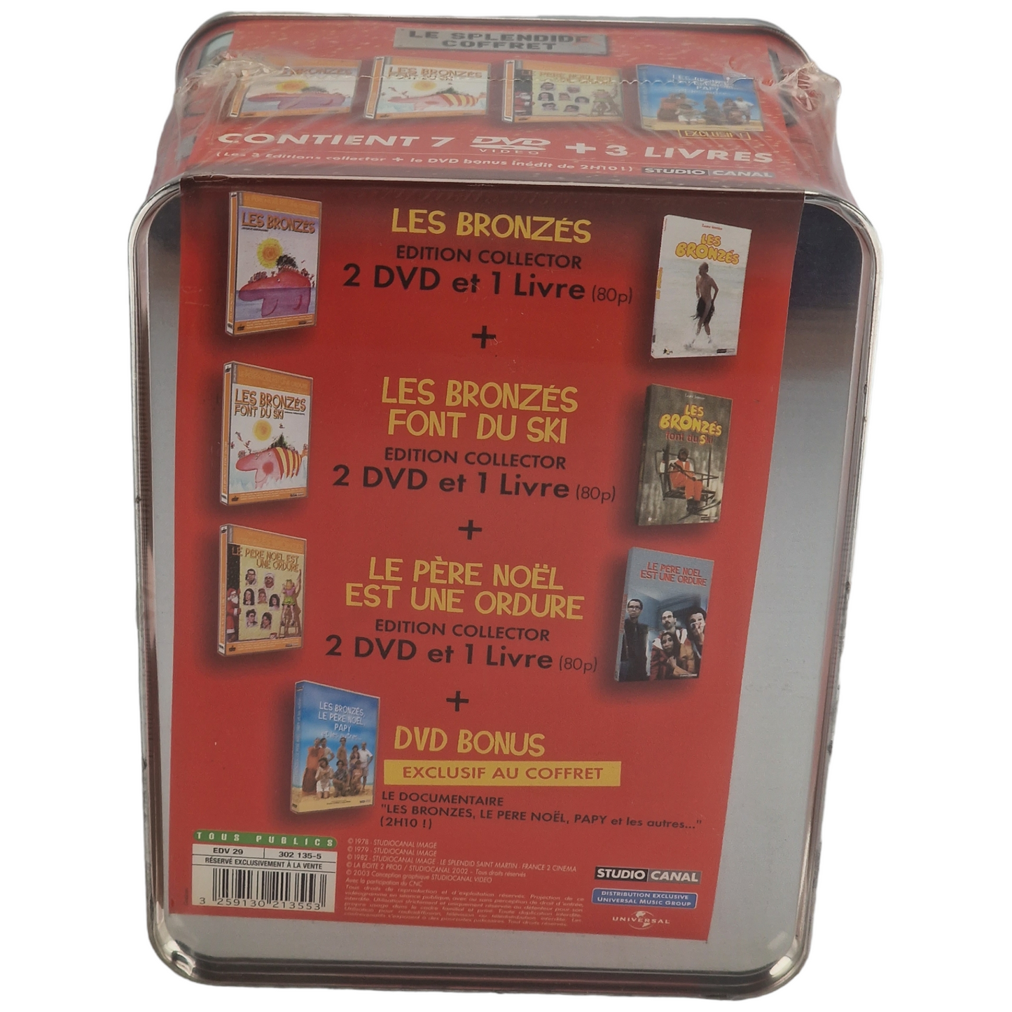 Les Bronzés  Le Splendid-Le Coffret Édition Collector Coffret metal téléphérique musical  2003