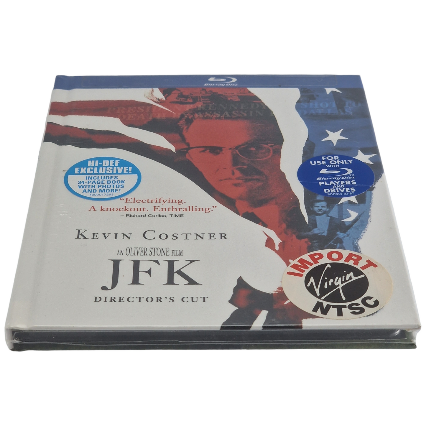 JFK Blu-ray DigiBook Director's Cut Region Free  2008 Neuf