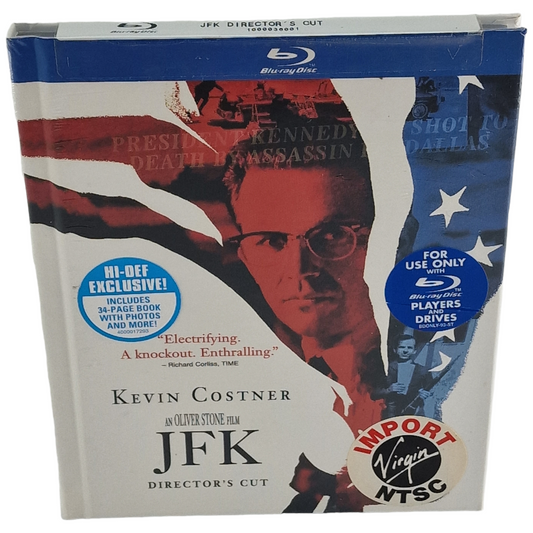 JFK Blu-ray DigiBook Director's Cut Region Free  2008 Neuf