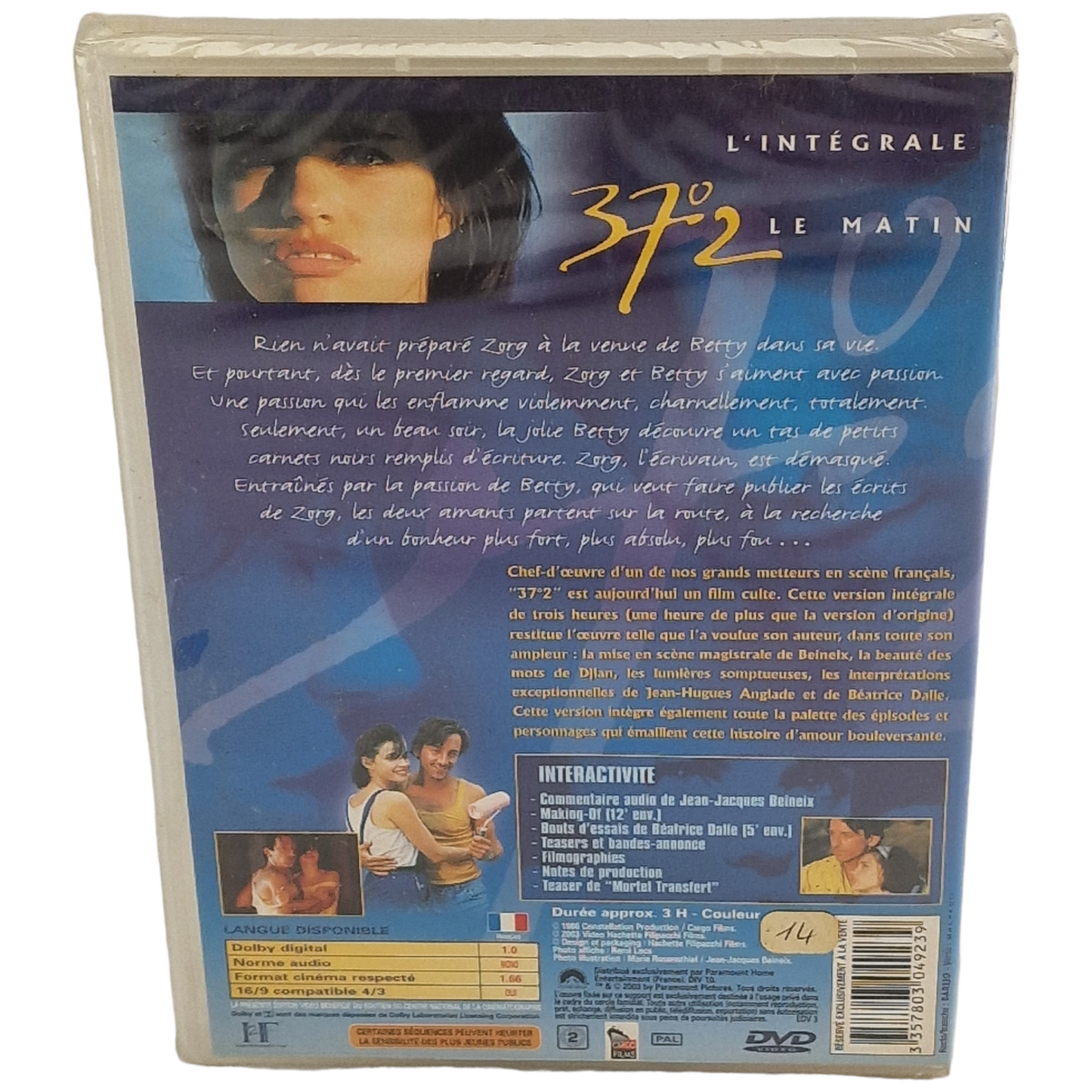 37°2 le matin (Betty Blue) DVD -édition Collector France Region B__2011