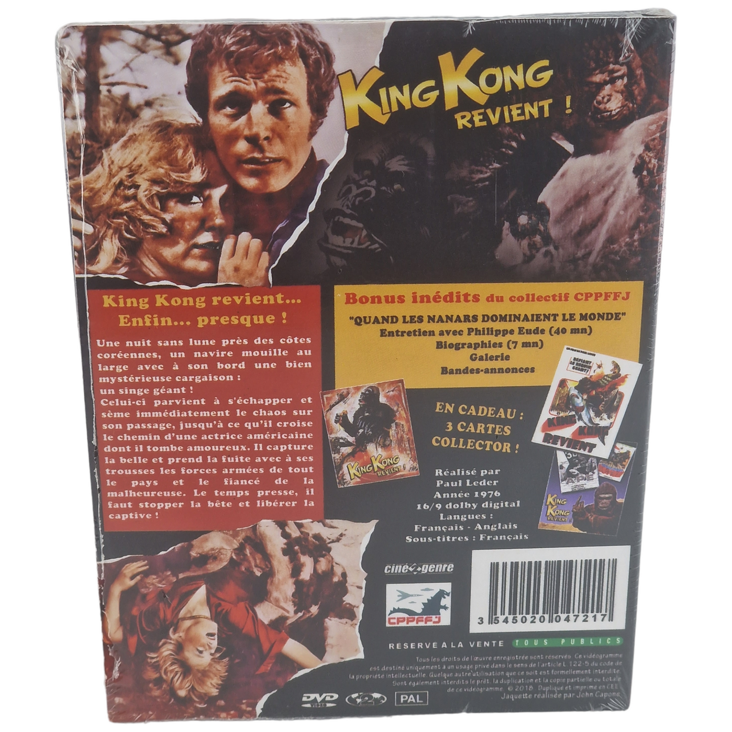 King Kong revient !  A*P*E DVD france  Region 2