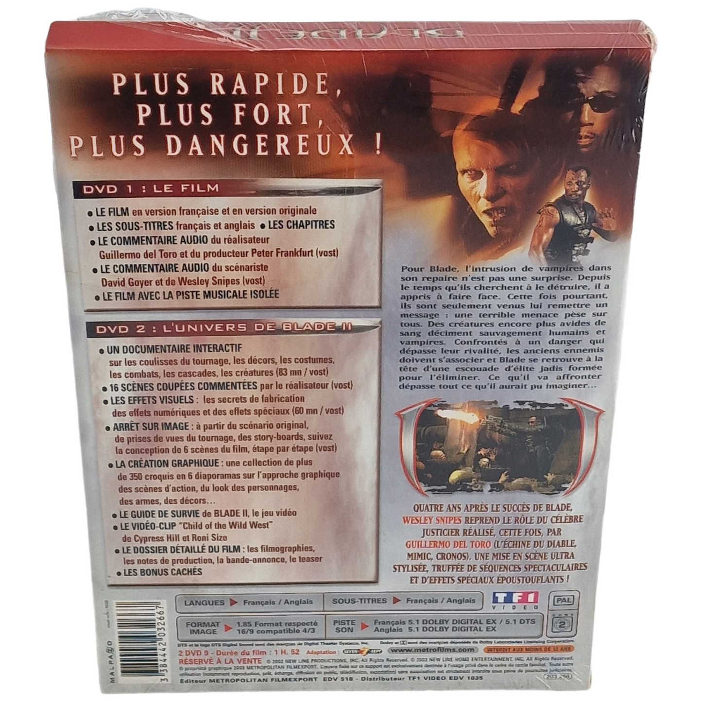 Blade II  DVD Édition Collector France Region B Neuf