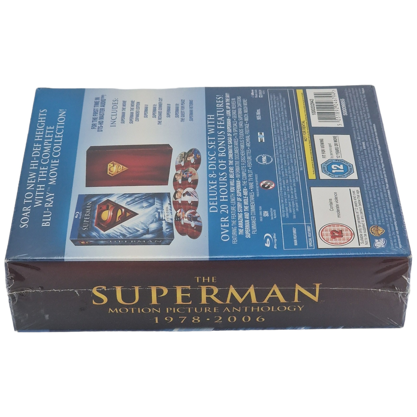 Superman L'anthologie des films de 5 Films DigiPack Blu-ray Region Free Neuf 2011 Neuf