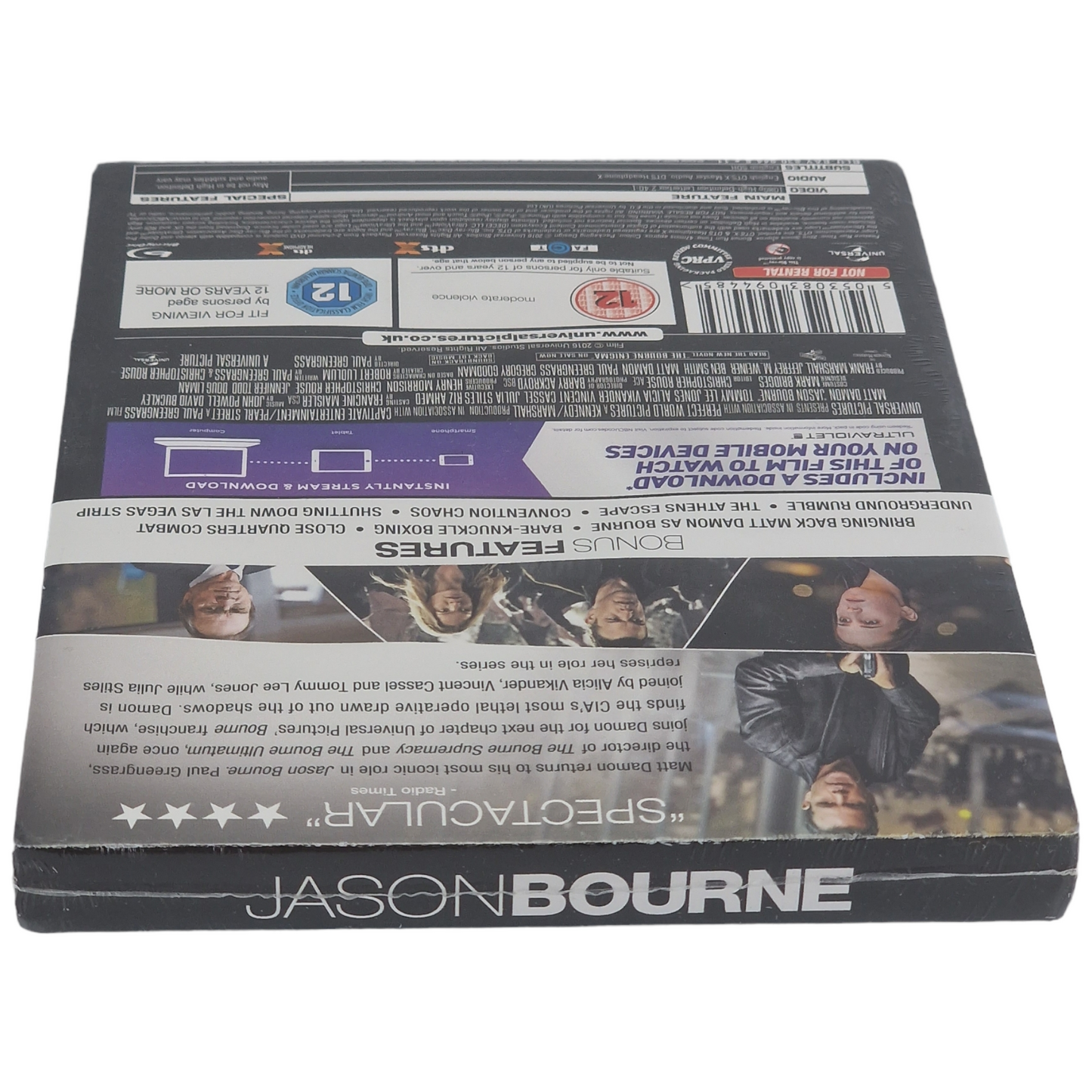 Jason Bourne Blu-ray SteelBook Édition limitée 2016 Region Free___ VF