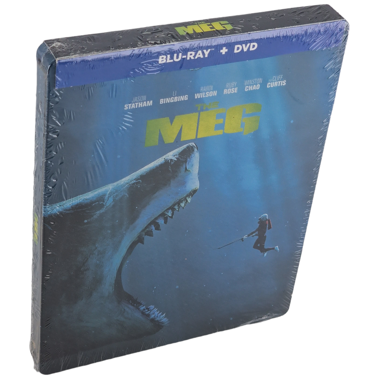 The Meg Blu-ray SteelBook DVD +  Blu-ray VF Zone A Neuf