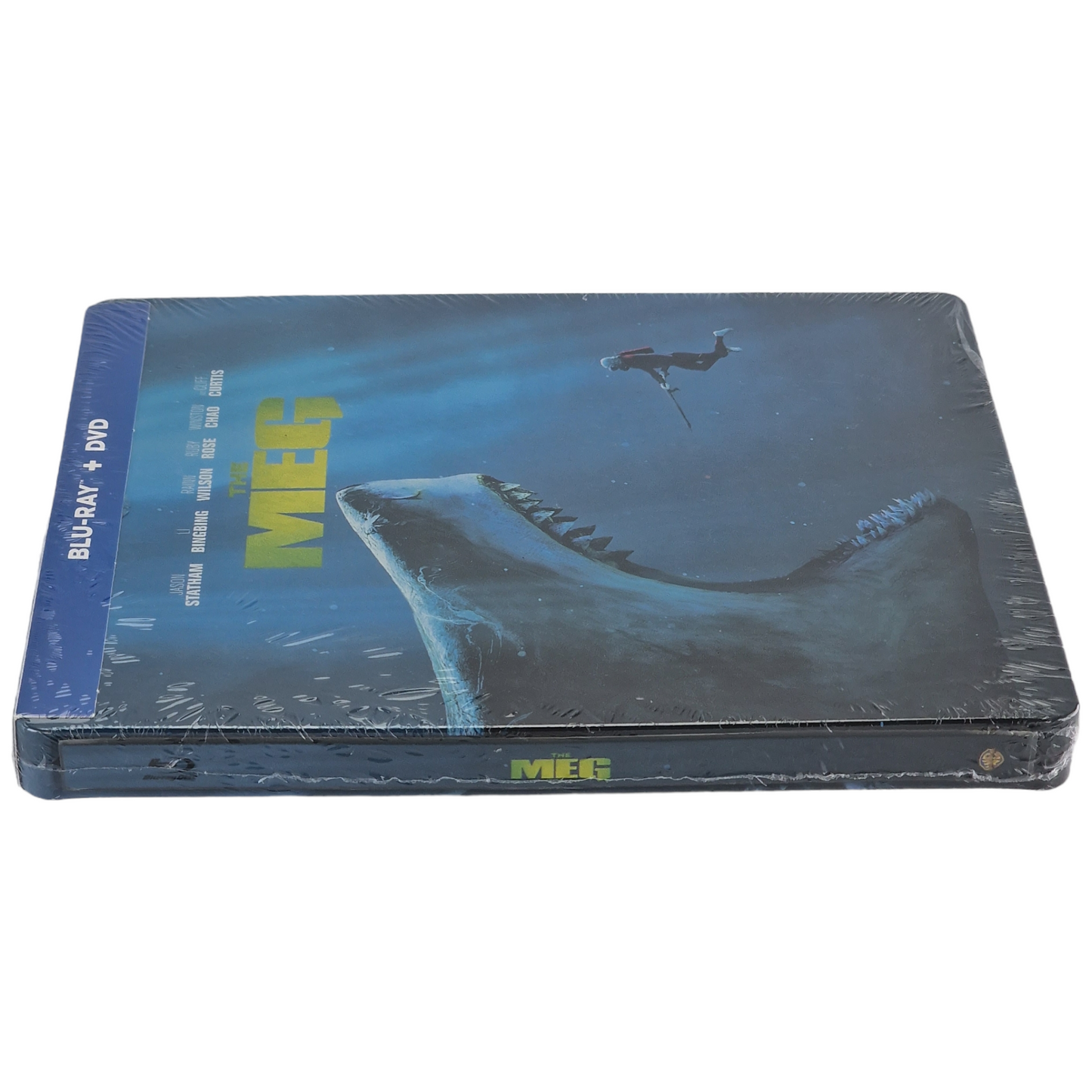 The Meg Blu-ray SteelBook DVD +  Blu-ray VF Zone A Neuf