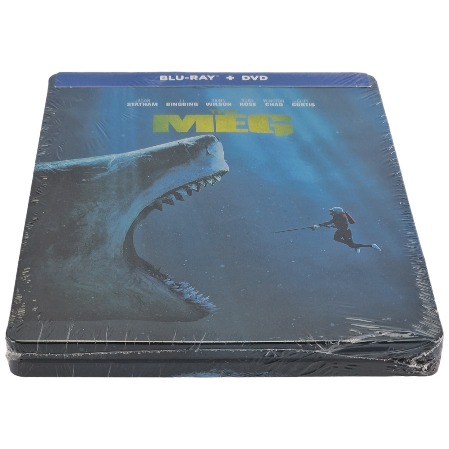 The Meg Blu-ray SteelBook DVD +  Blu-ray VF Zone A Neuf