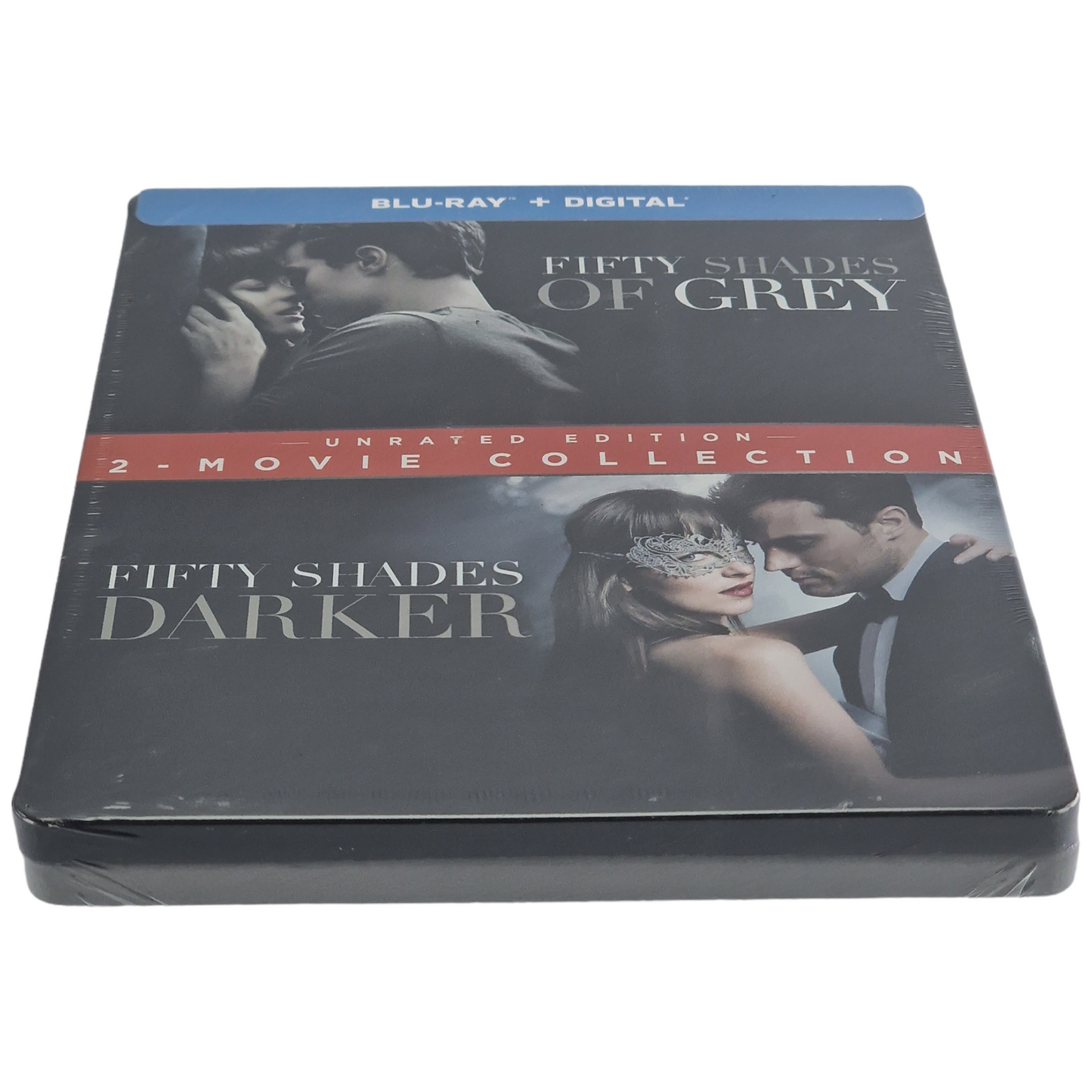 Cinquante nuances de Grey + Cinquante nuances plus sombres Blu-ray SteelBook 2 Films + DVD  2018 VF Zone A Neuf